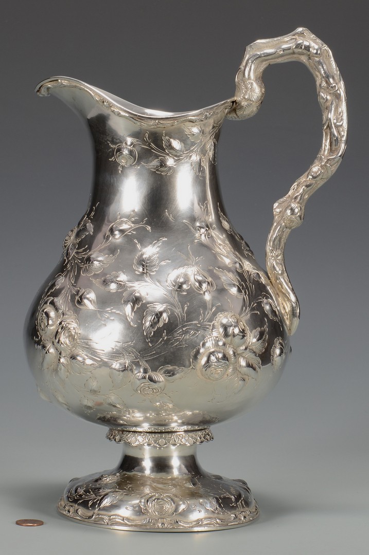 Lot 78: New Orleans Silver Water Pitcher, A. Himmel