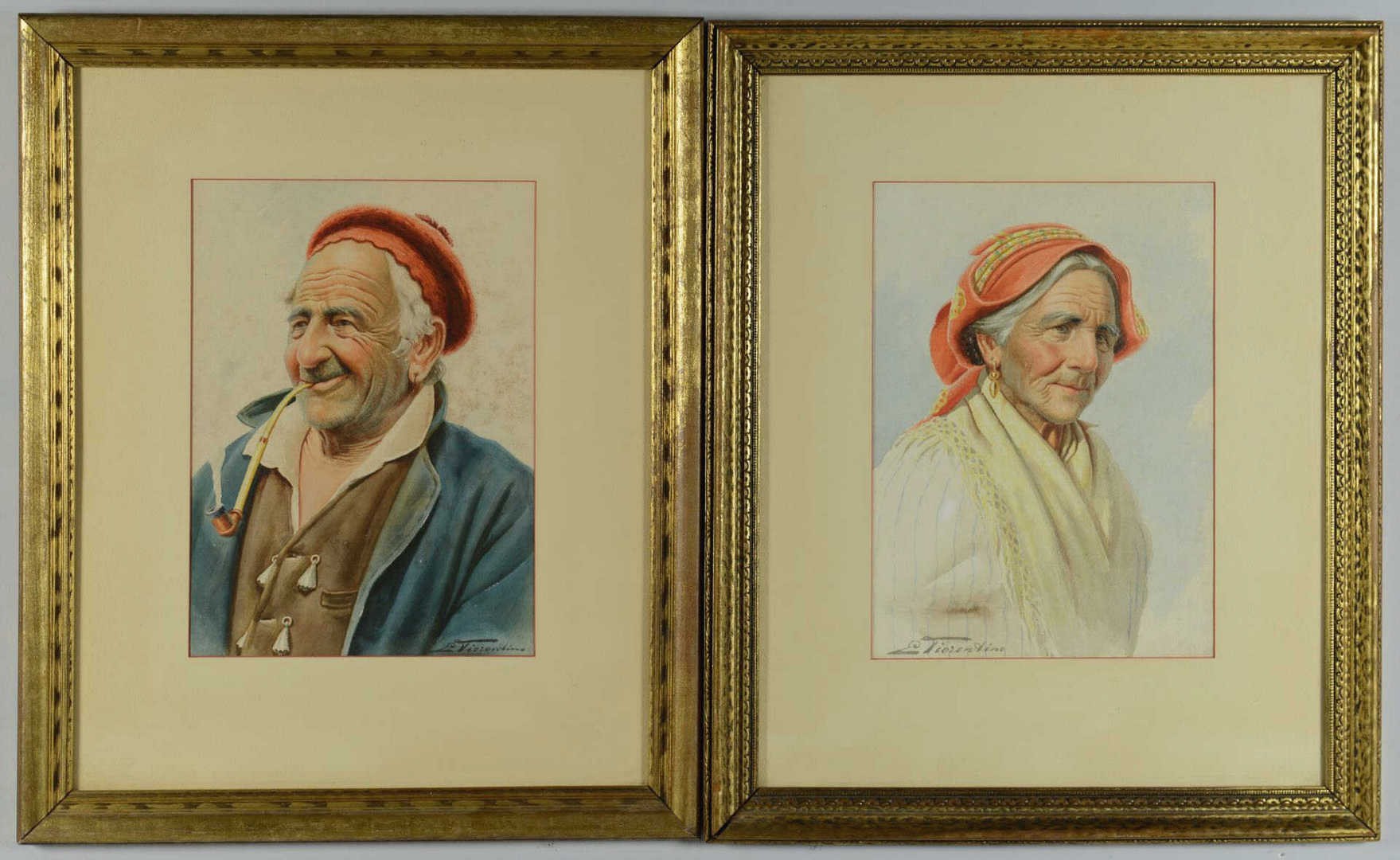 Lot 790: Pr Antonio E. Fiorentino Portraits