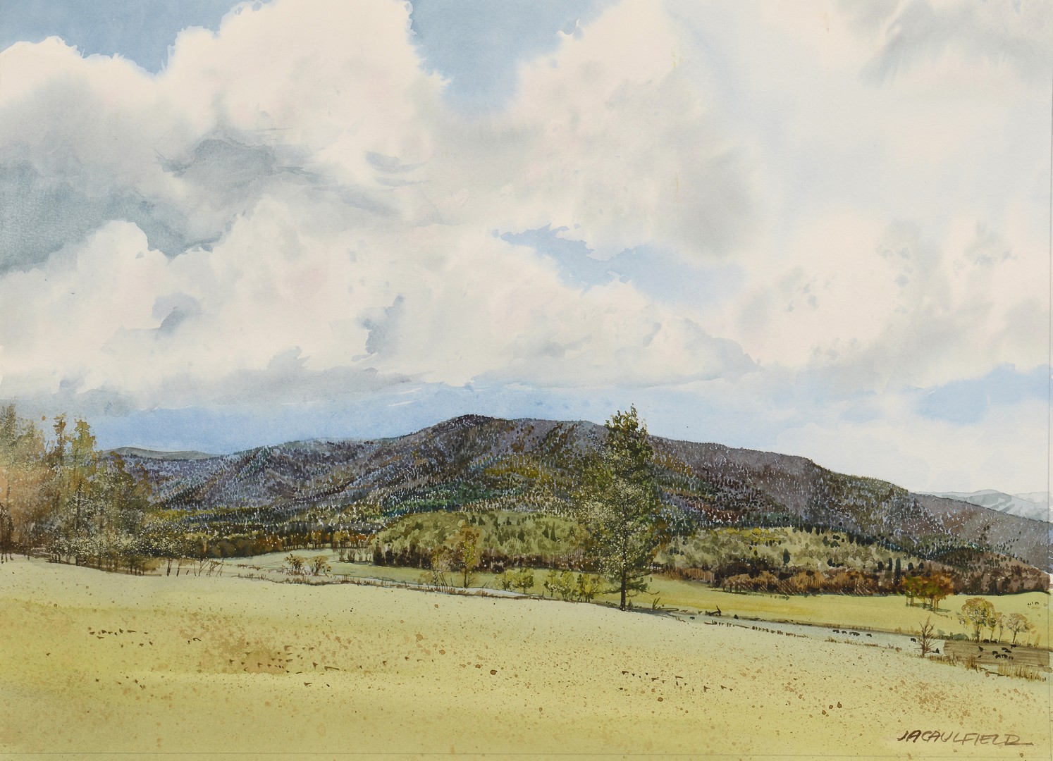 Lot 796: 3 Landscapes by James Caulfield