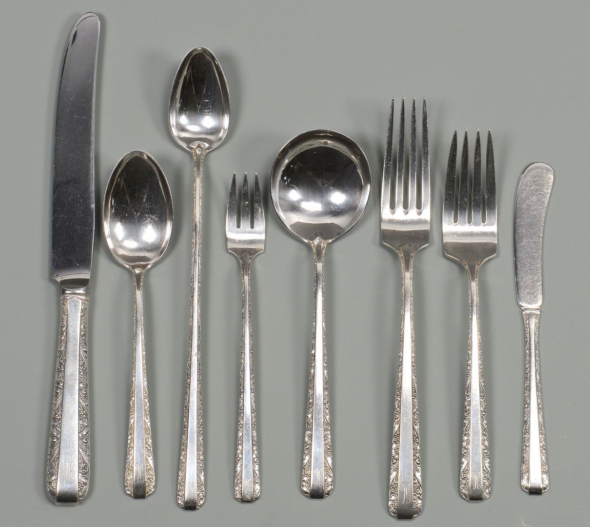 Lot 806: Towle Sterling Flatware, Candlelight, 88 pcs.