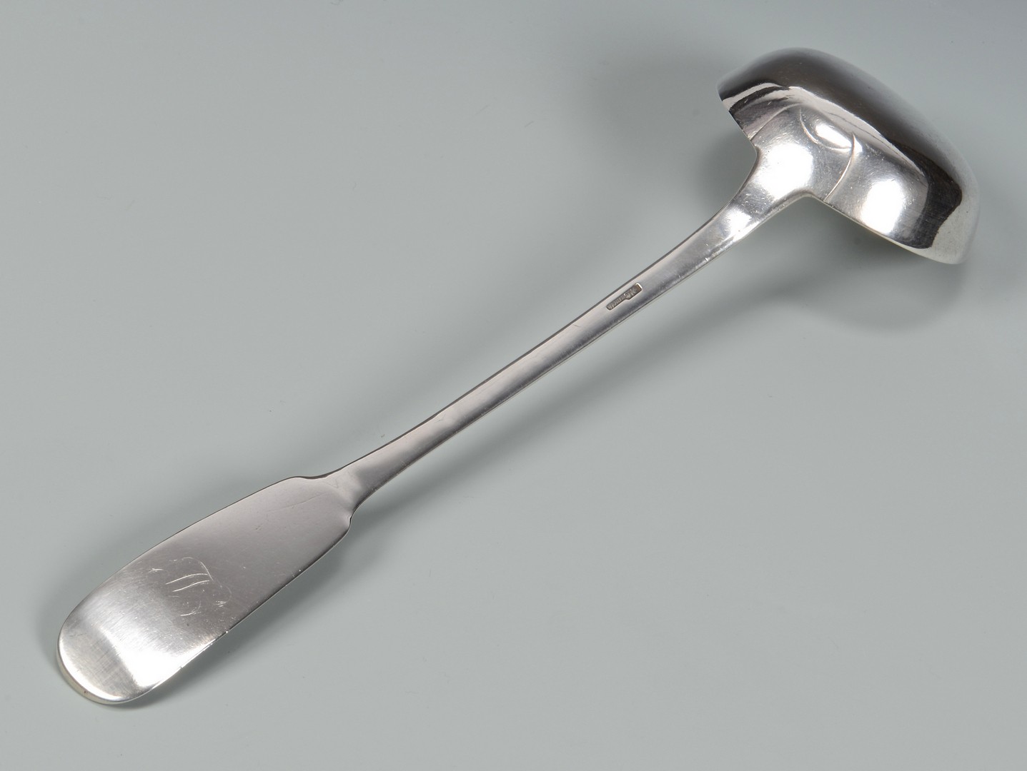 Lot 81: Lamothe Creole Coin Silver Ladle