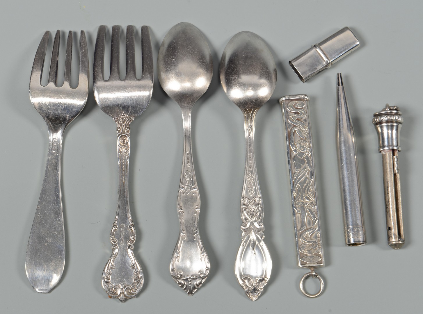 Lot 825: Group of Misc. Sterling Silver Items, 24 Pieces