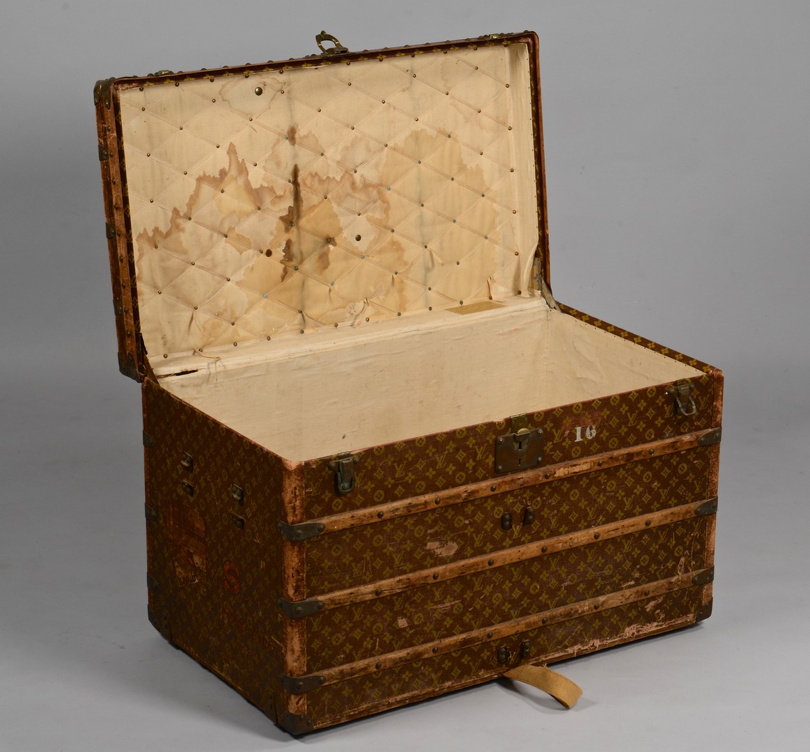 Lot 839: Early 20th c. Louis Vuitton Steamer Trunk