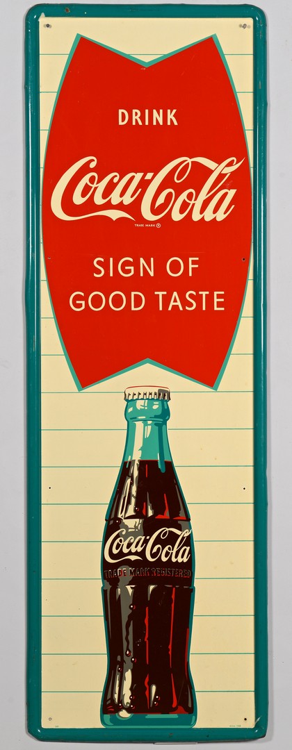 Lot 854: Coca Cola Advertising Sign