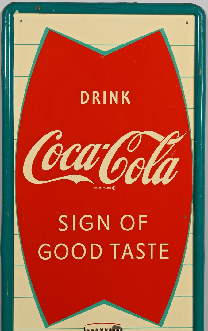 Lot 854: Coca Cola Advertising Sign