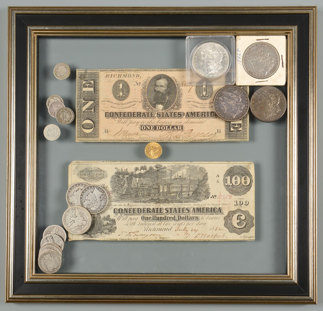 Lot 856: CSA Currency, Silver & 1 Gold Coin