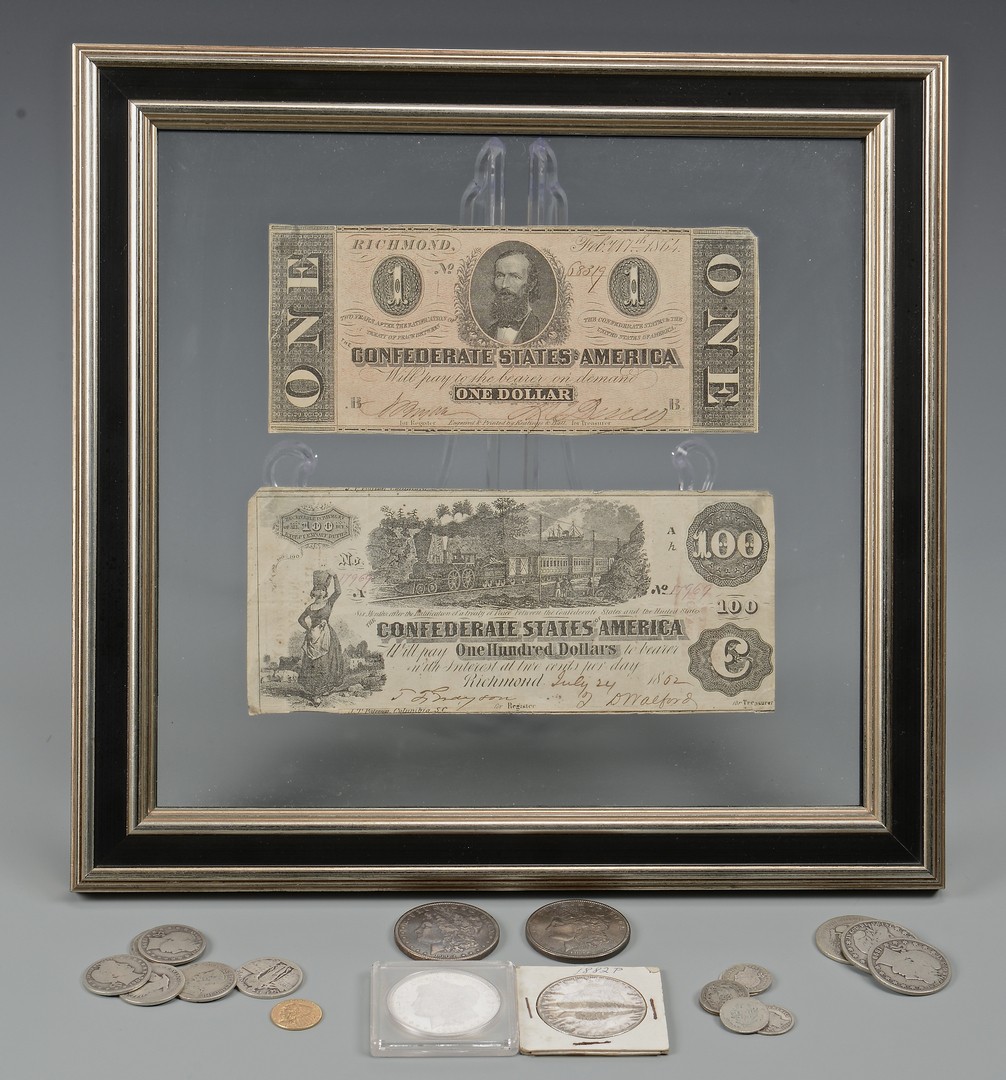 Lot 856: CSA Currency, Silver & 1 Gold Coin