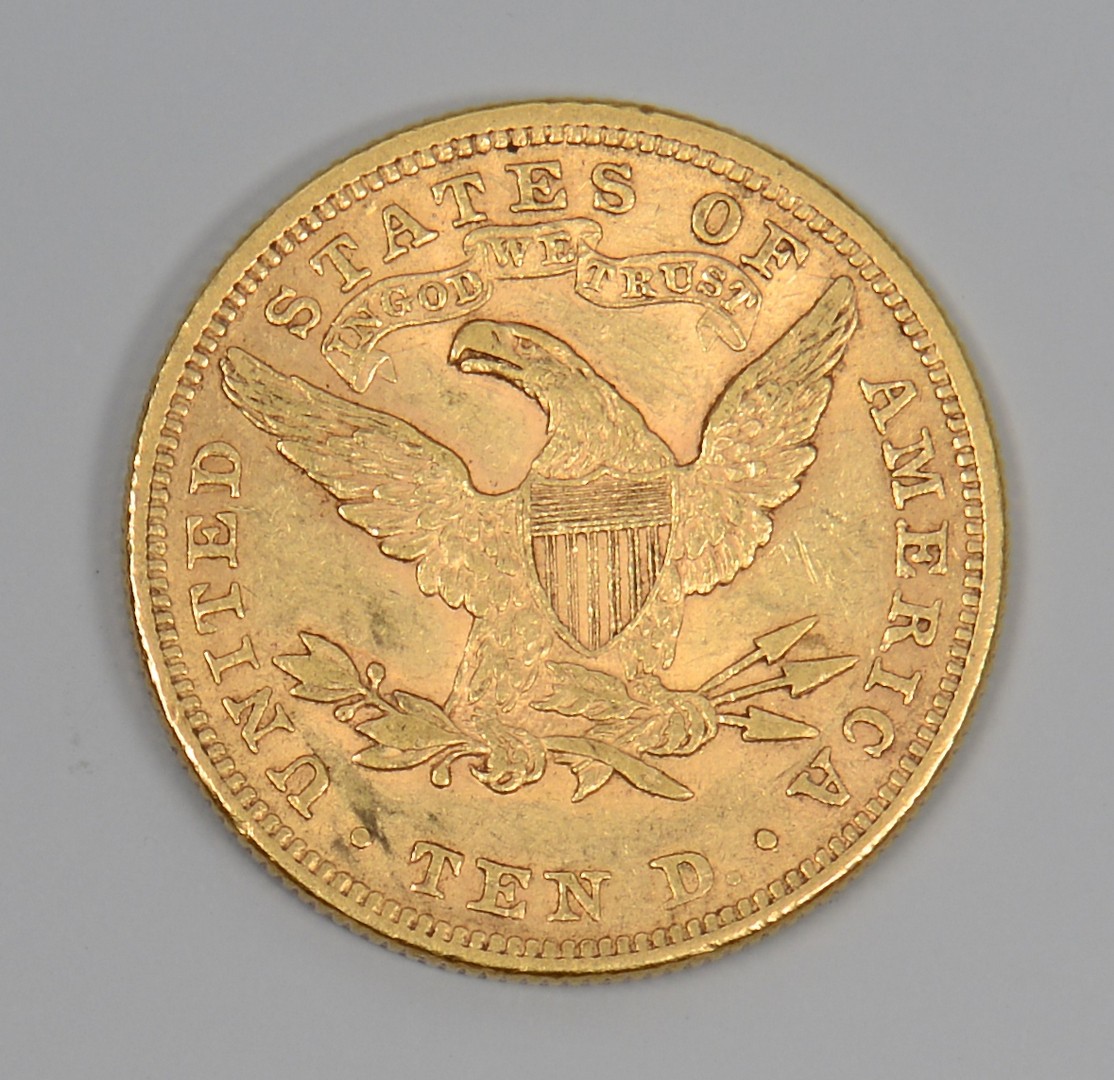 Lot 858: 1898 US $10 Liberty Head Gold Coin