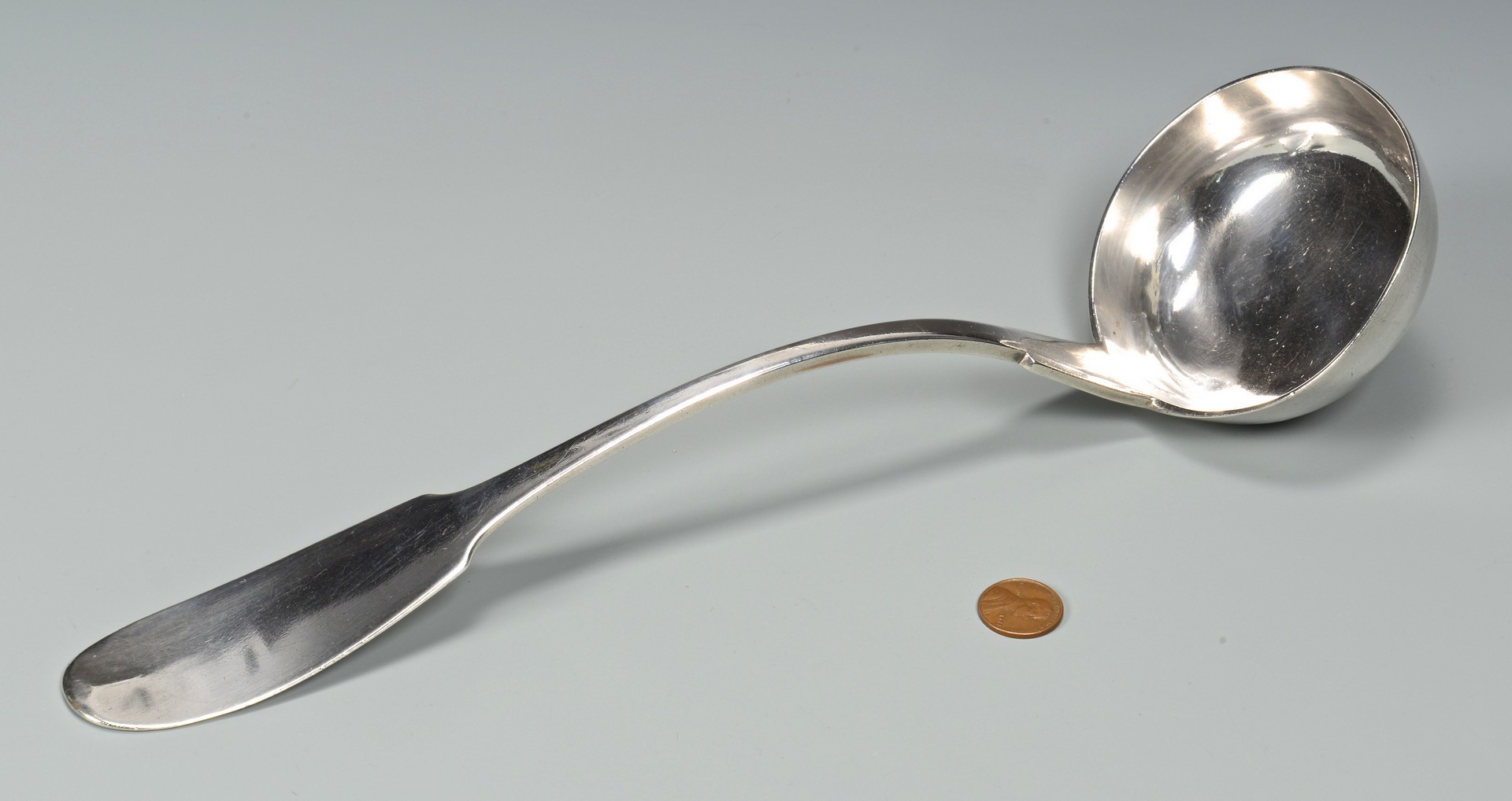 Lot 85: New Orleans Coin Silver Ladle, Hyde & Goodrich