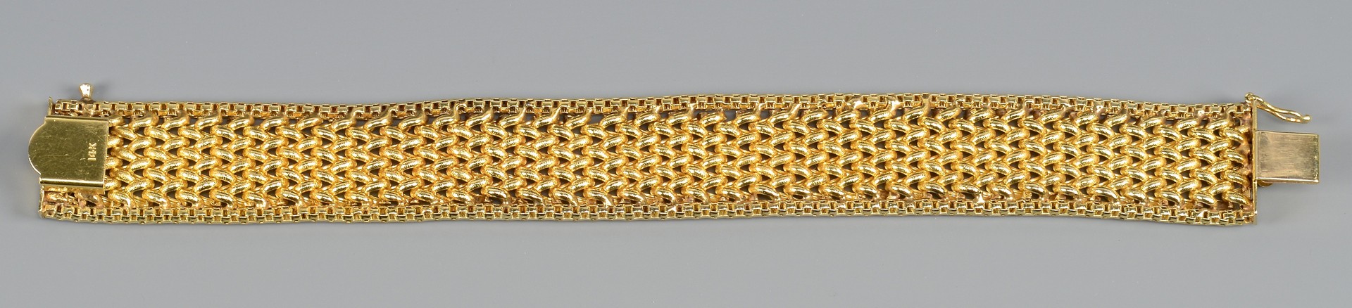 Lot 98: Woman's 14K Gold Woven Bracelet