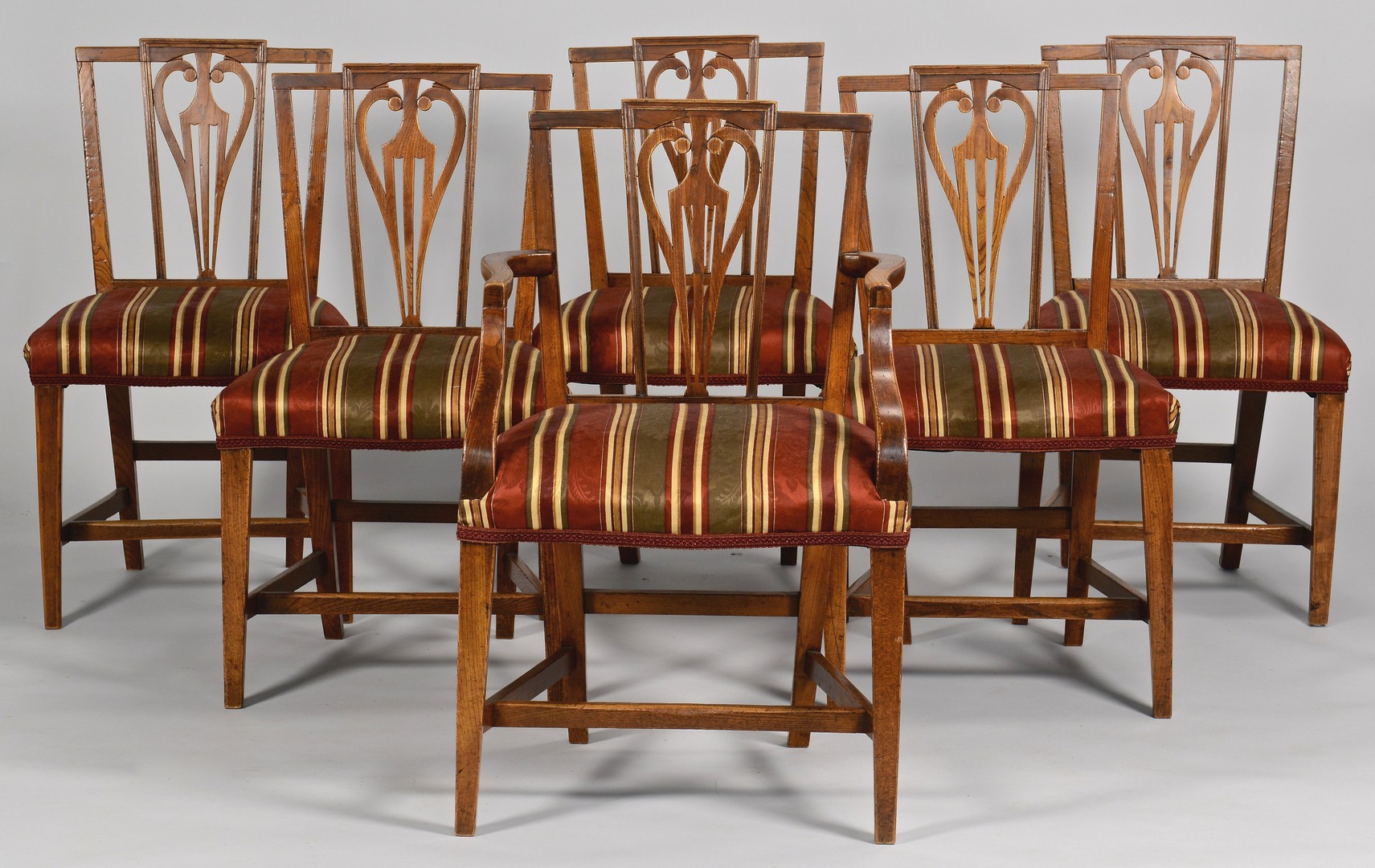 Lot 101: Set of 6 English Dining Chairs c. 1800