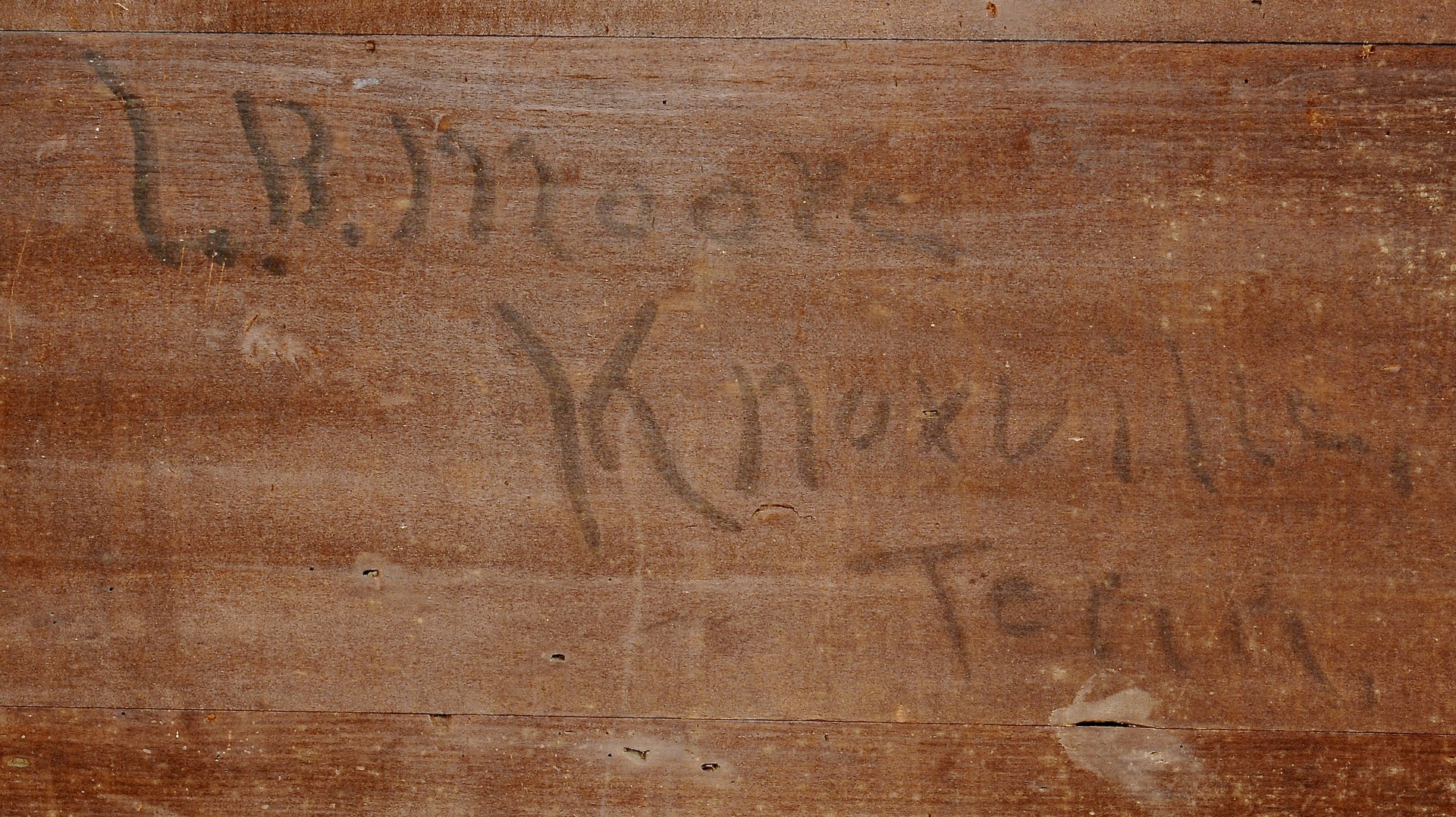 Lot 117: Knox Co. TN Walnut Chest of Drawers, inscription