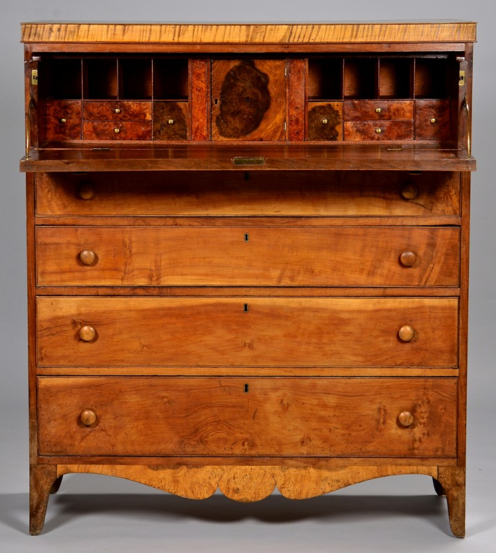 Lot 120: Burgner, Greene Co. TN Musical Desk, dated 1819