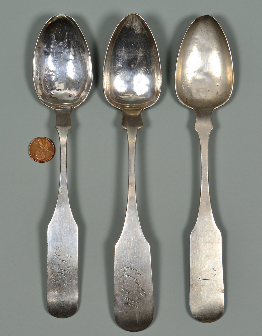 Lot 125: 3 Samuel Bell TN Tablespoons | Case Auctions