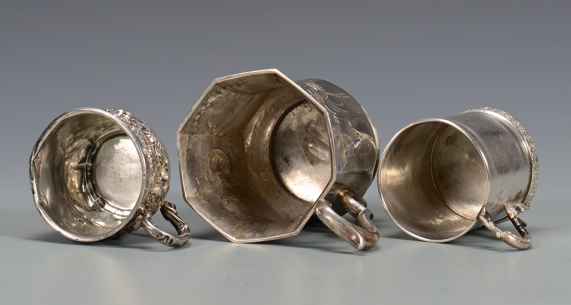 Lot 139: 3 Coin Silver Cups inc. Merriman, Clark