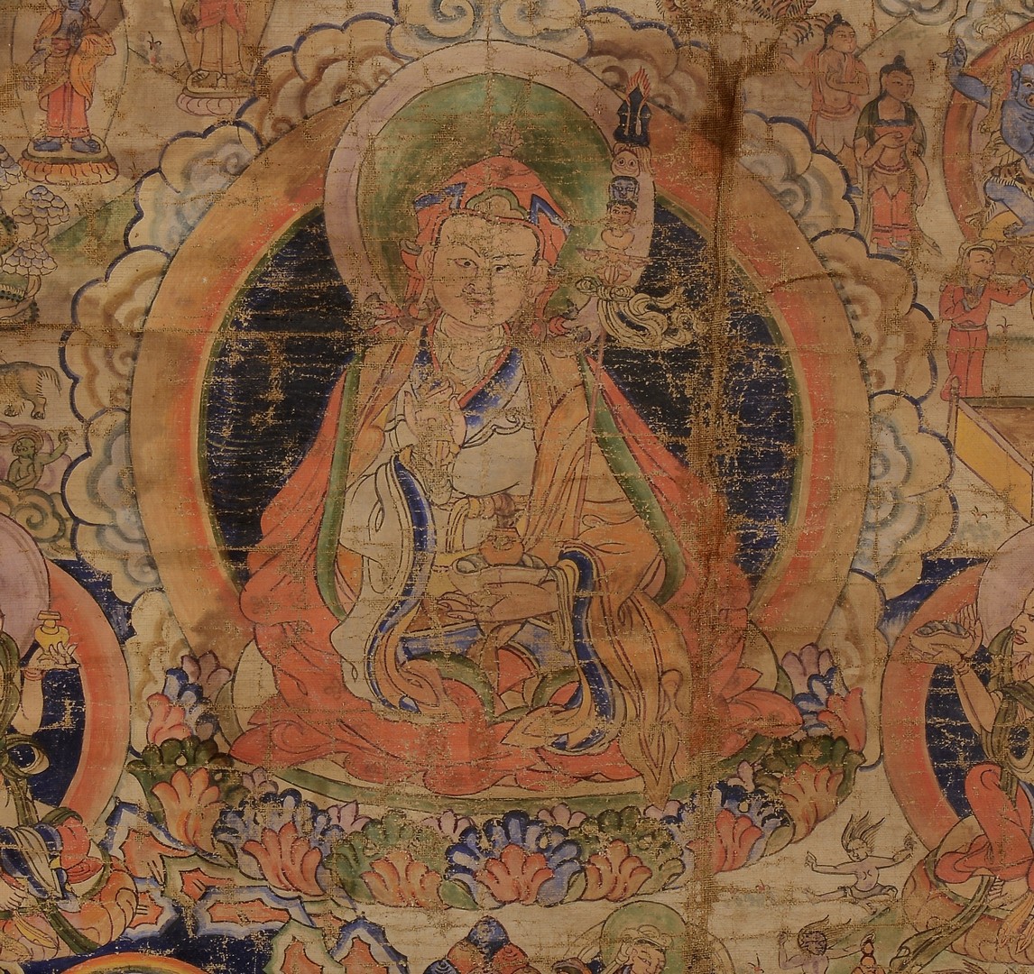 Lot 13: Tibetan Thangka, late 1700s