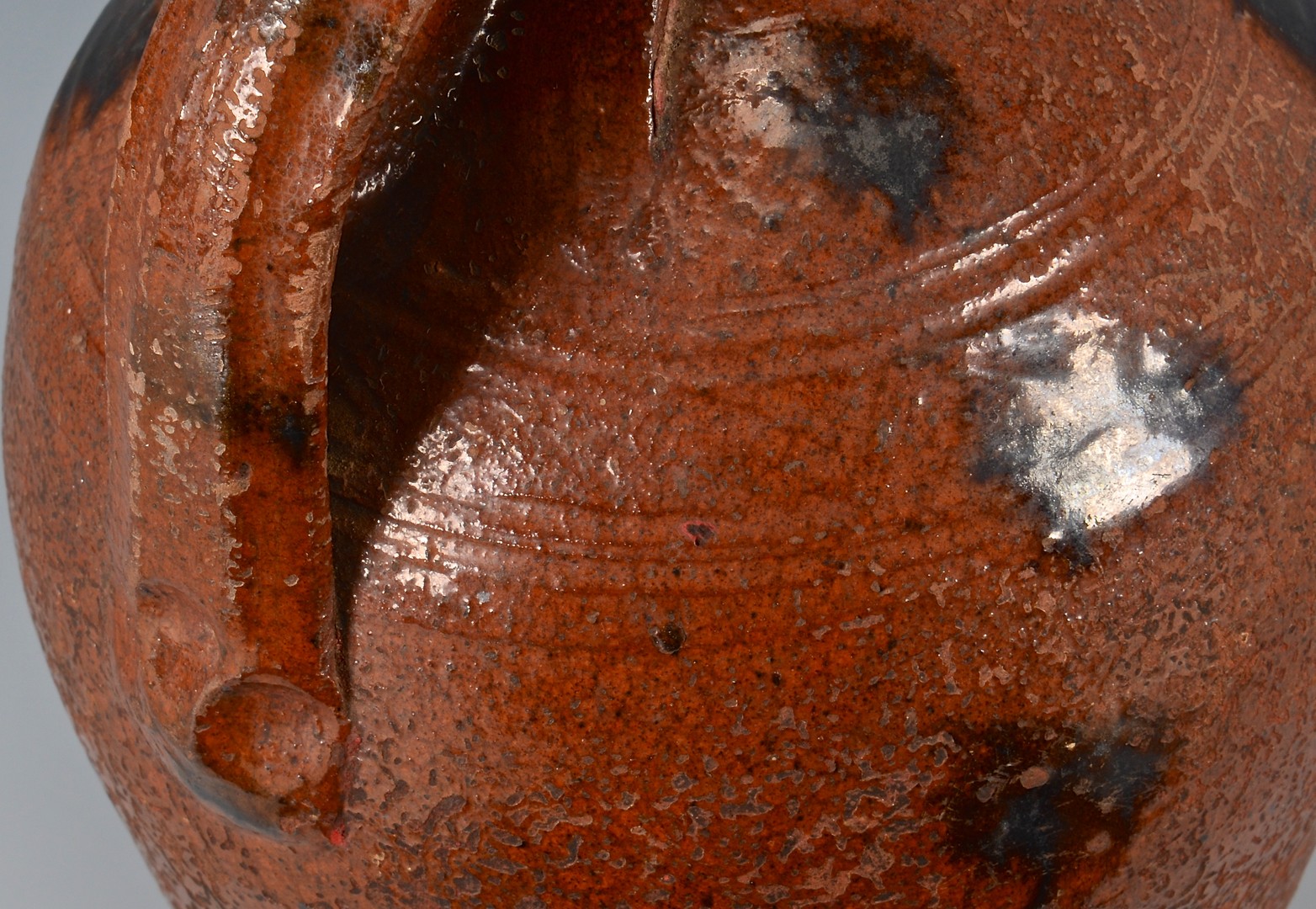 Lot 148: East TN Earthenware Glazed Pottery Jug