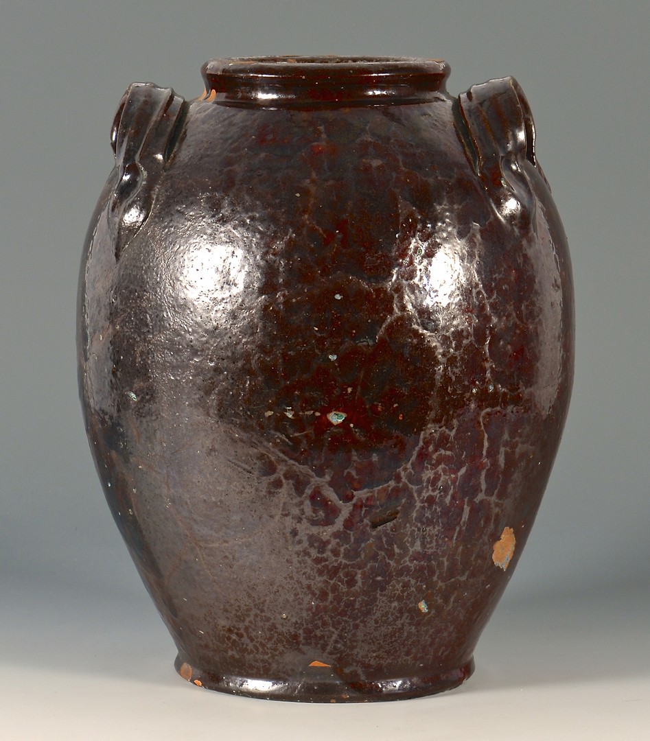 Lot 153: Southwest Virginia Earthenware glazed jar