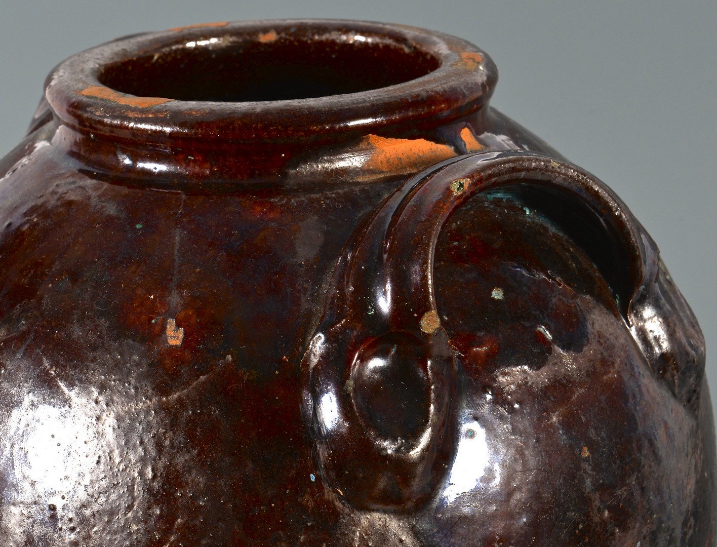 Lot 153: Southwest Virginia Earthenware glazed jar