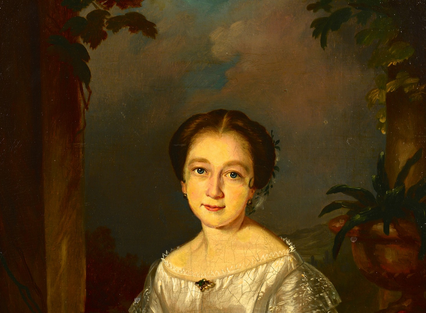 Lot 168: Southern School, 19th c. Portrait of a Lady
