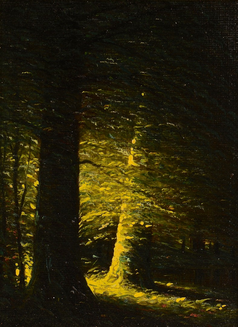 Lot 170: Attr. Harvey Joiner Oil with 2 Trees