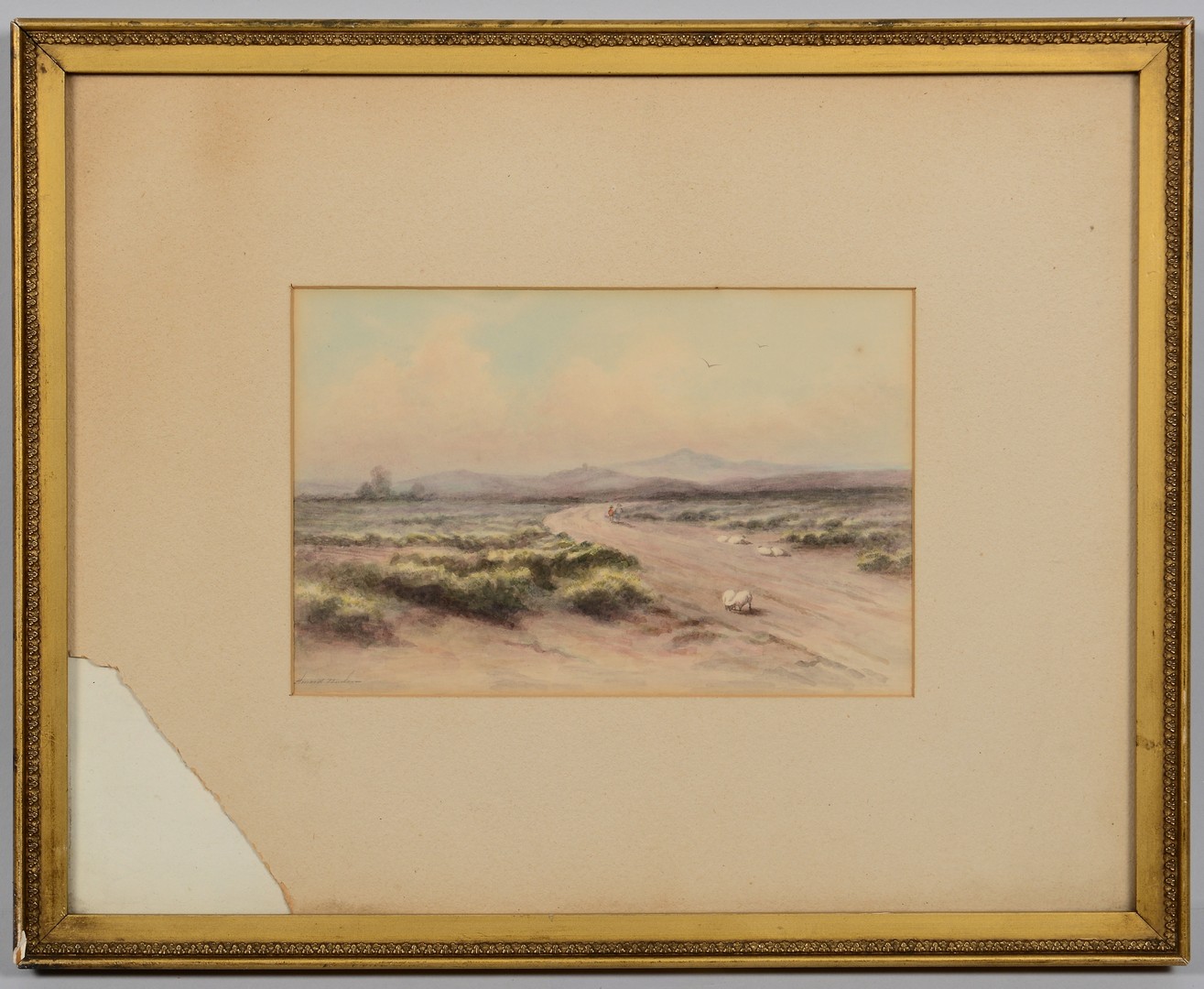 Lot 172: Maria Howard Weeden, watercolor landscape