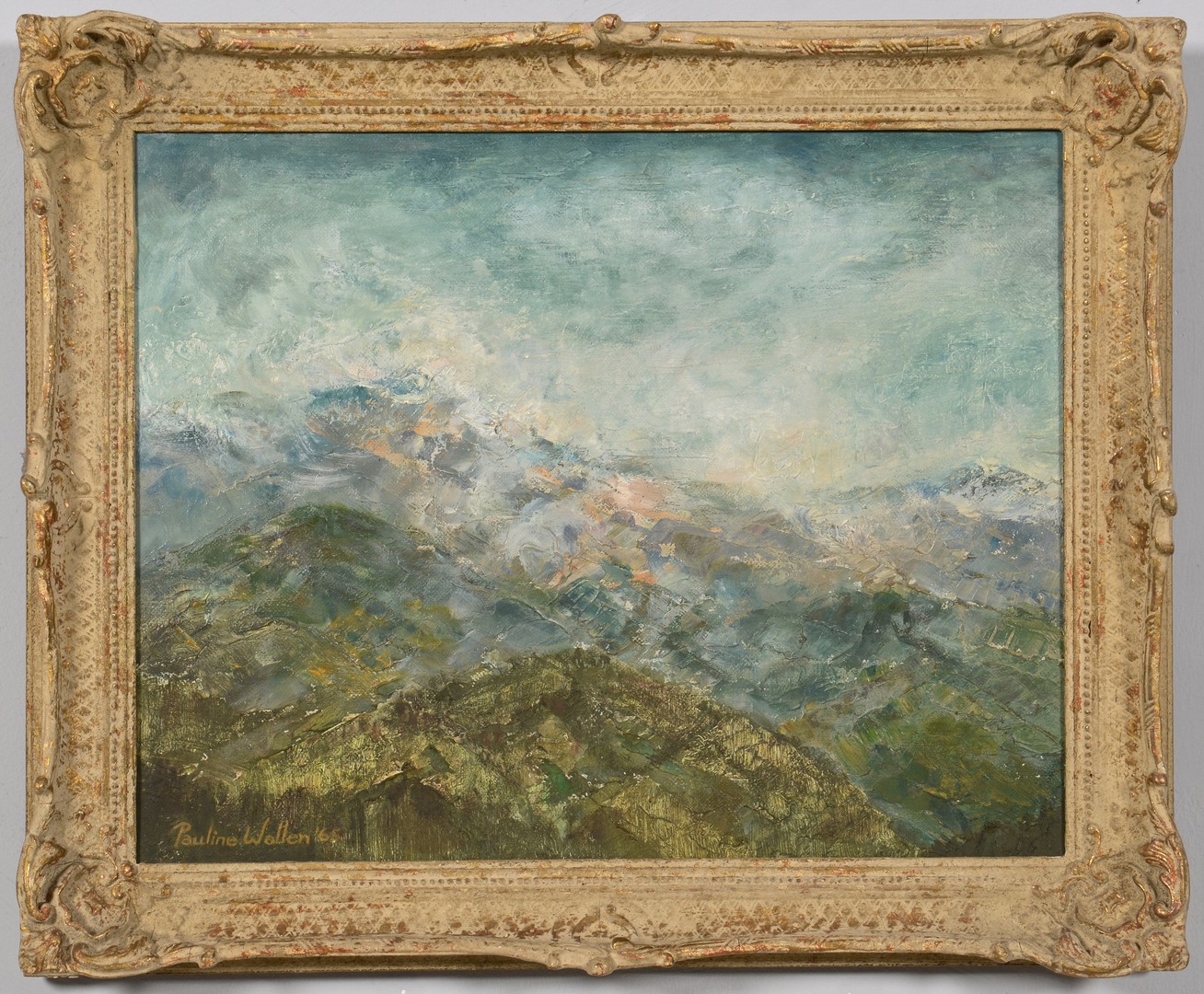 Lot 178: Pauline Wallen, oil on canvas, Smokey Mtns