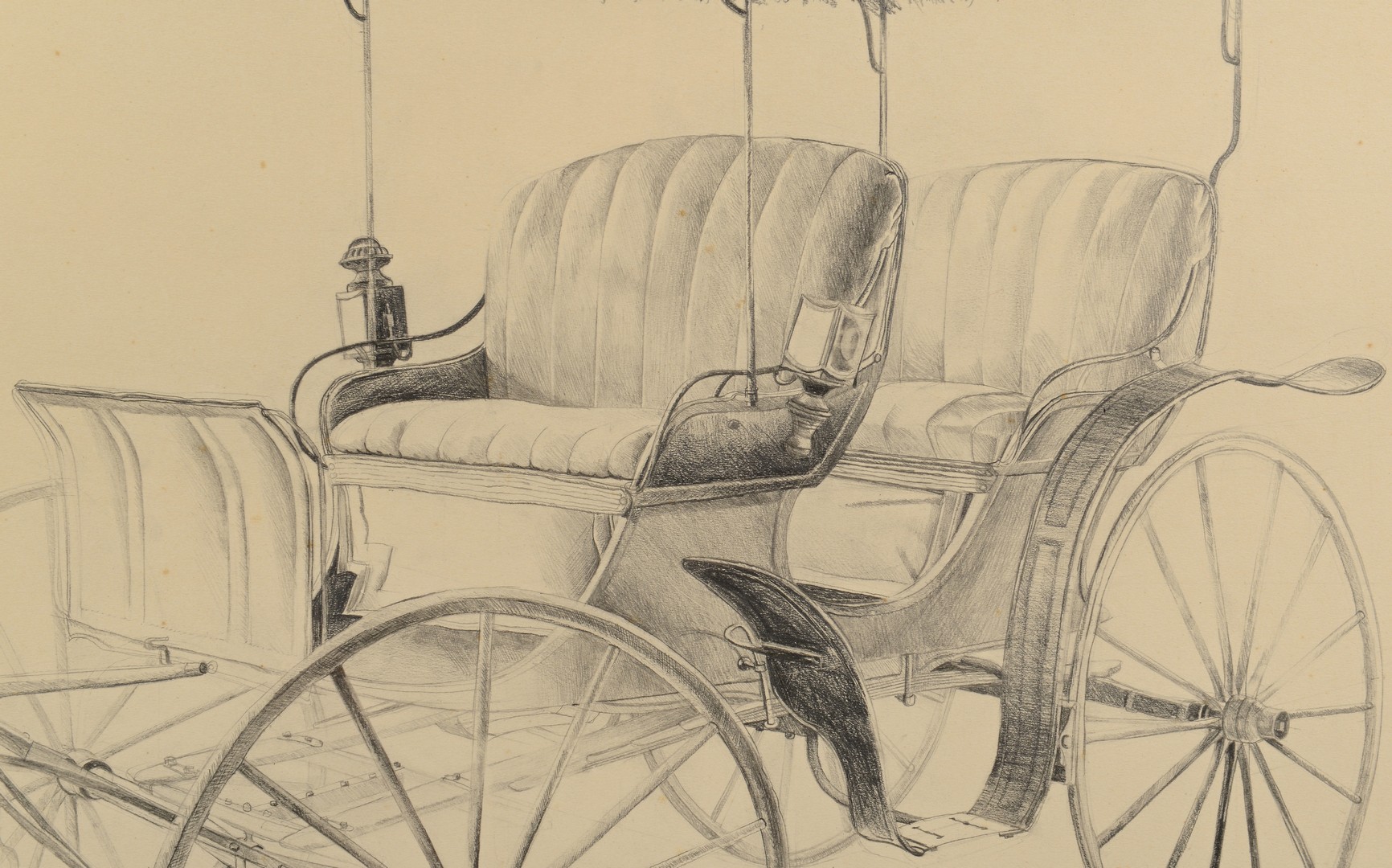 Lot 180: John Chumley, TN, Drawing of Carriage