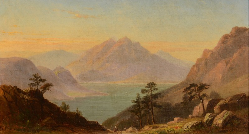 Lot 196: Benjamin Champney Oil on Canvas Landscape