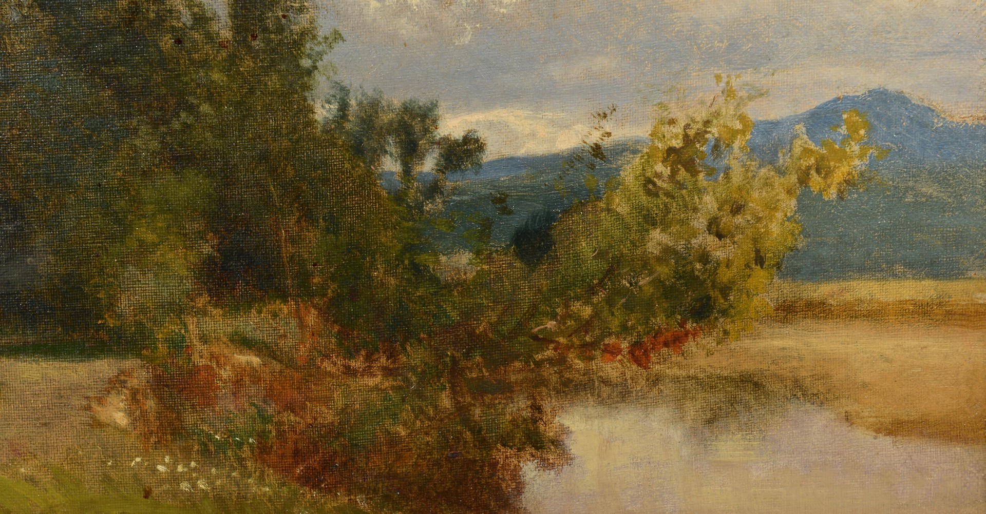 Lot 197: William M. Hart Oil on Canvas Landscape