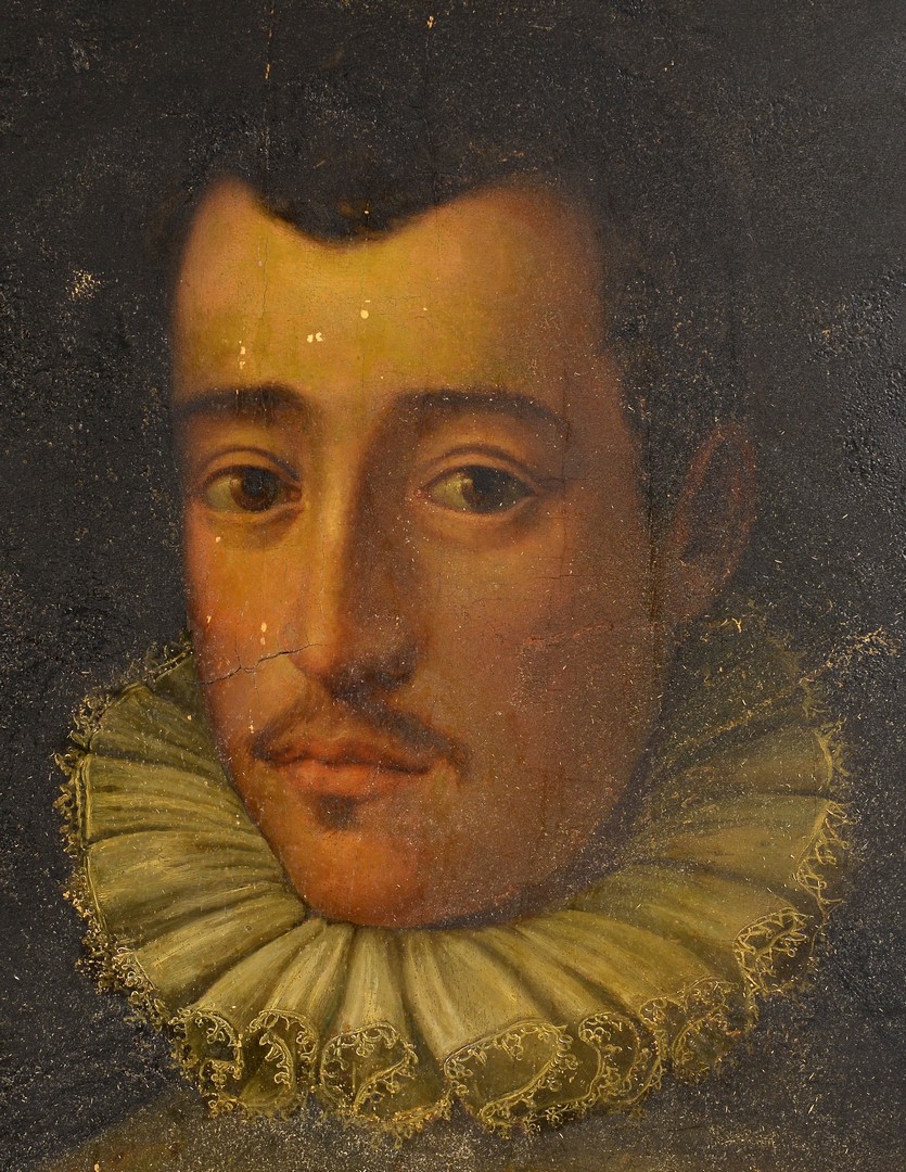 Lot 218: 16th Century Florentine Oil Portrait, Medici