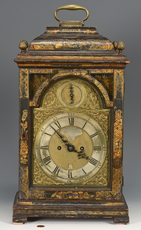 Lot 230: 18th c. Fusee Clock, Chinoiserie Case