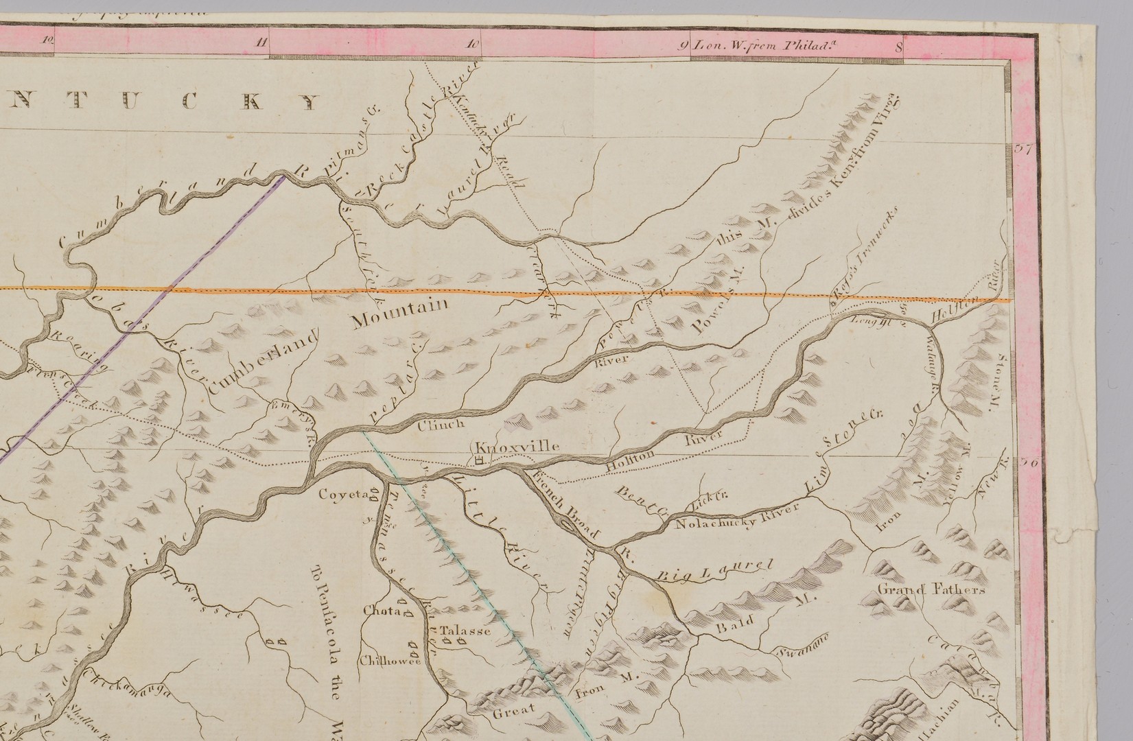 Lot 239: Tennessee Map Circa 1795
