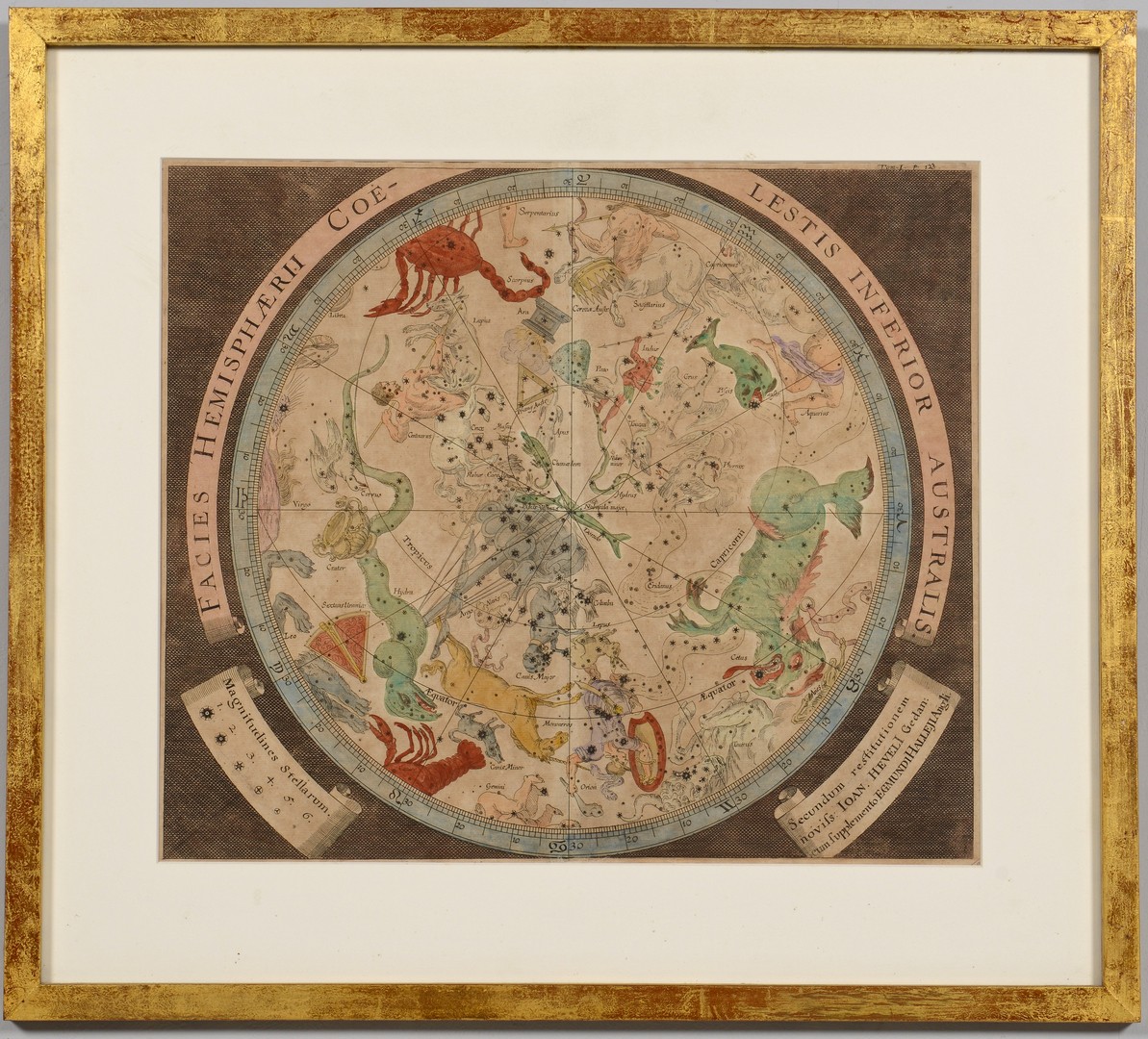 Lot 241: Pair of Baroque Celestial Maps, Johann Zahn