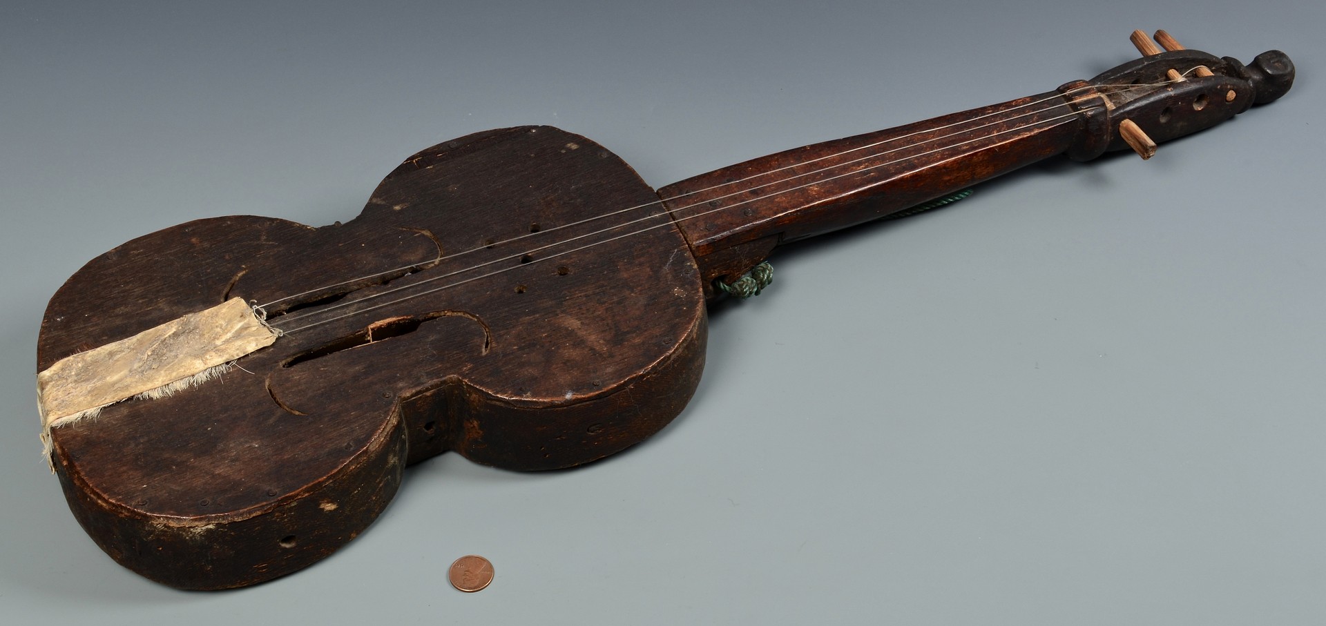 Lot 263: Folk Art Figural Fiddle