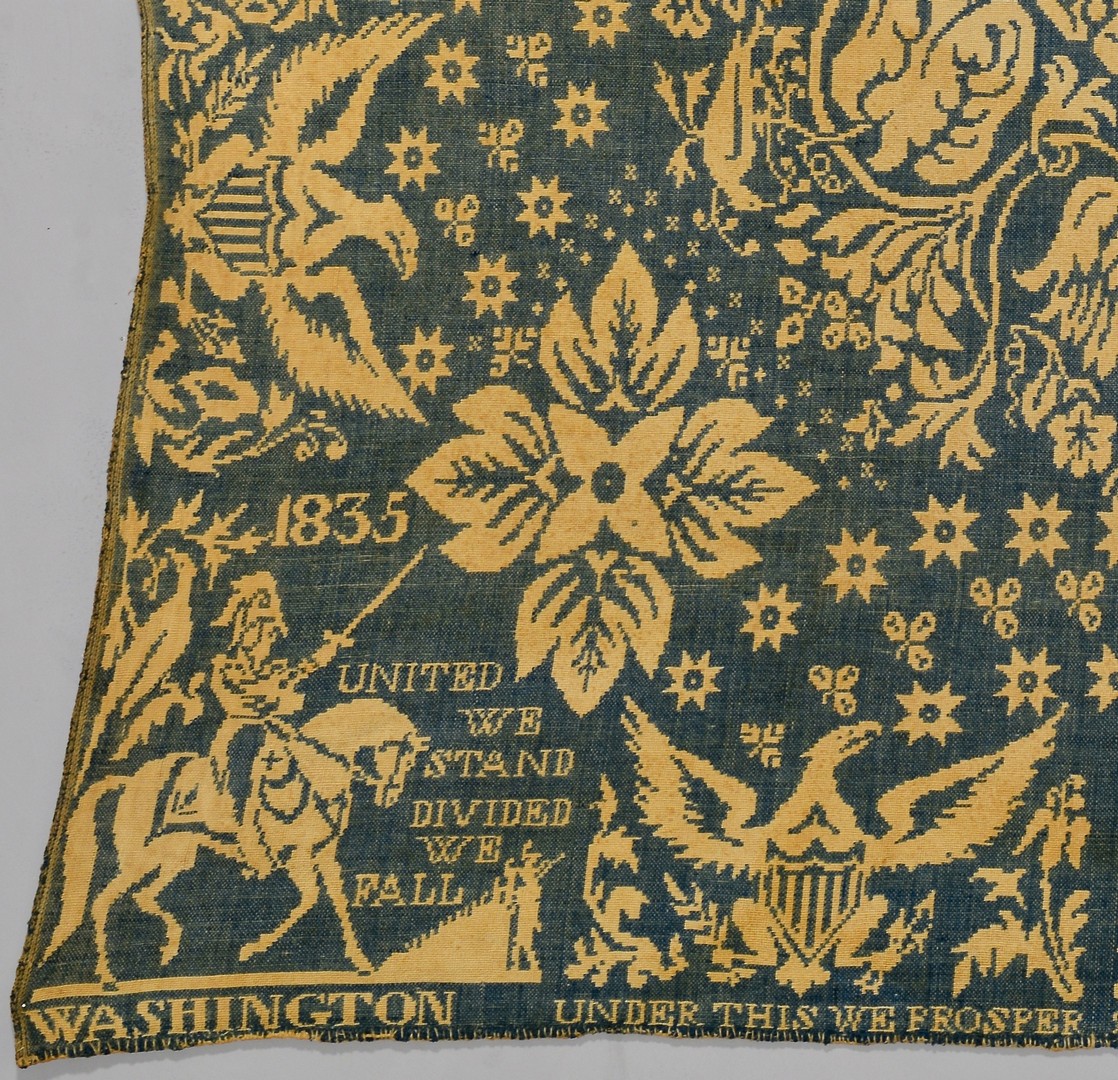 Lot 269: General Washington, Cunningham Coverlet