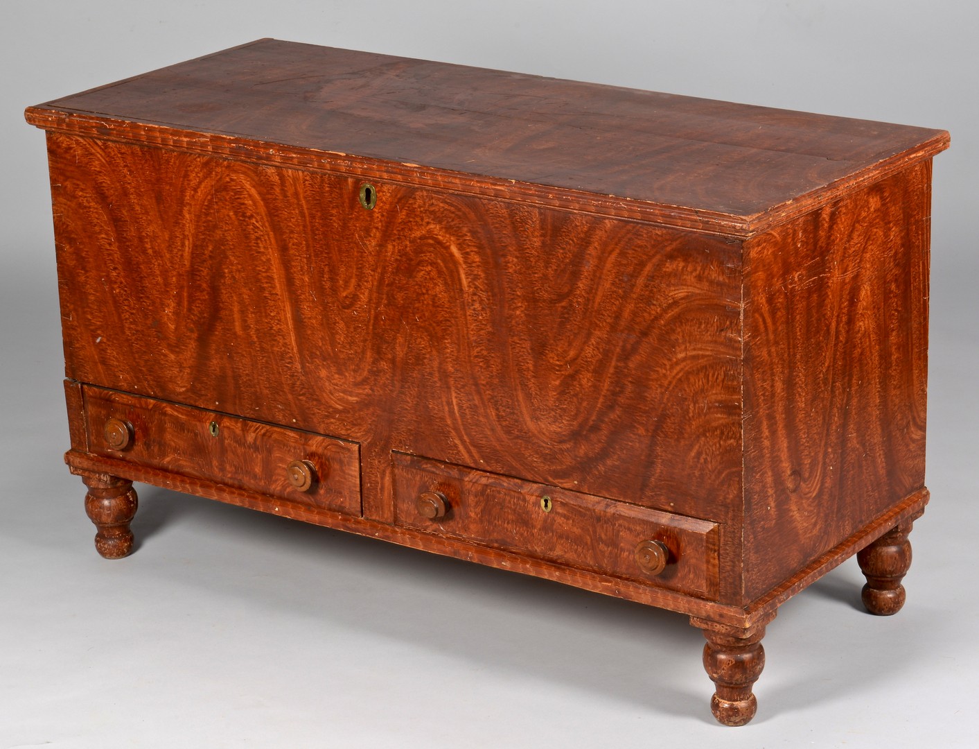 Lot 282: Paint Decorated Blanket Chest
