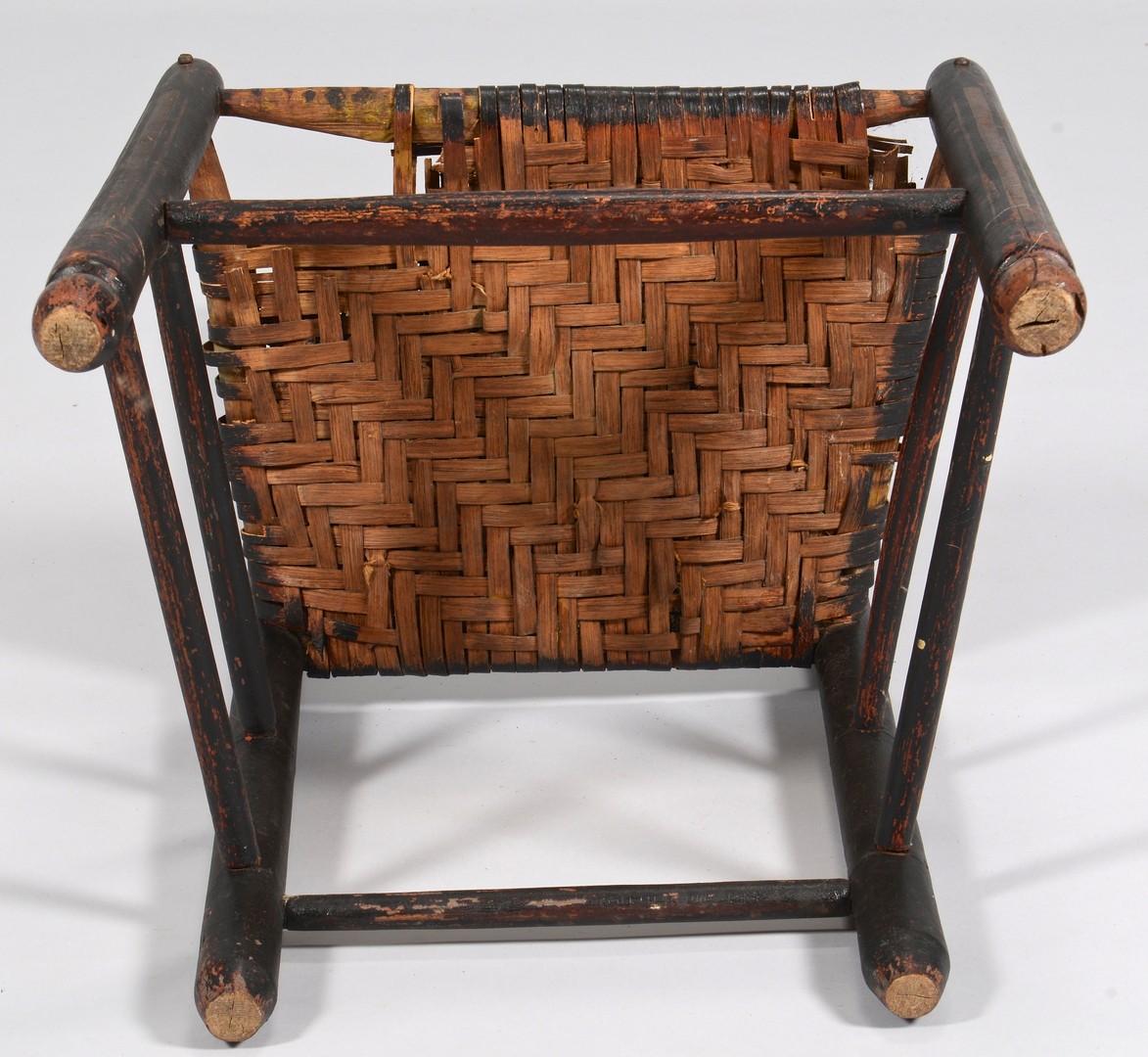 Lot 283: Group 5 Ladder Back Chairs, 19th c.