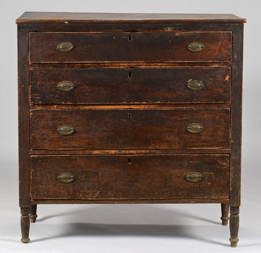 Lot 286: Signed Middle TN Sheraton Chest