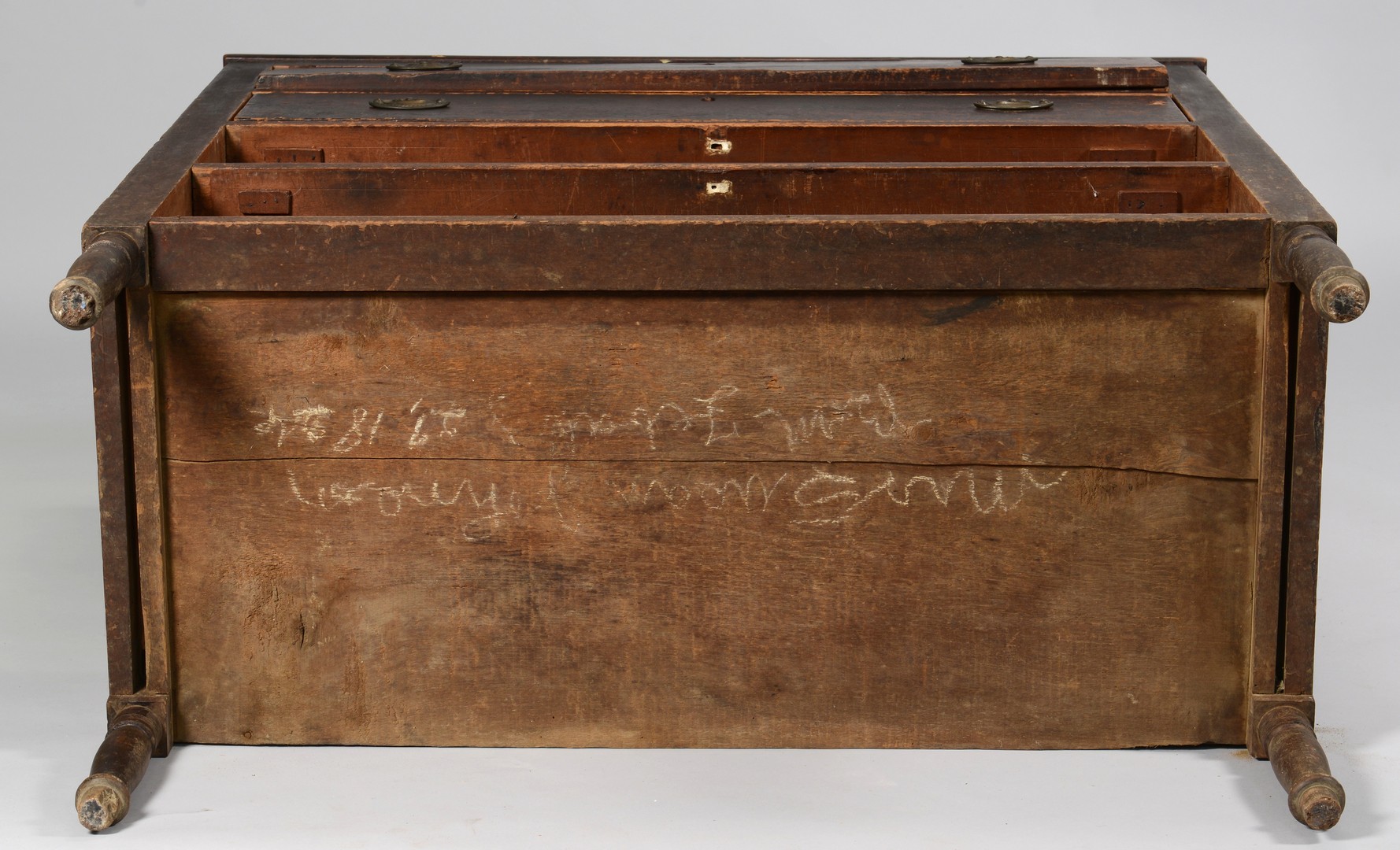 Lot 286: Signed Middle TN Sheraton Chest