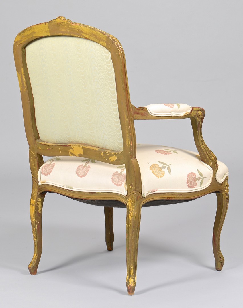 Lot 302: Hepplewhite Armchair & Giltwood French Fauteuil