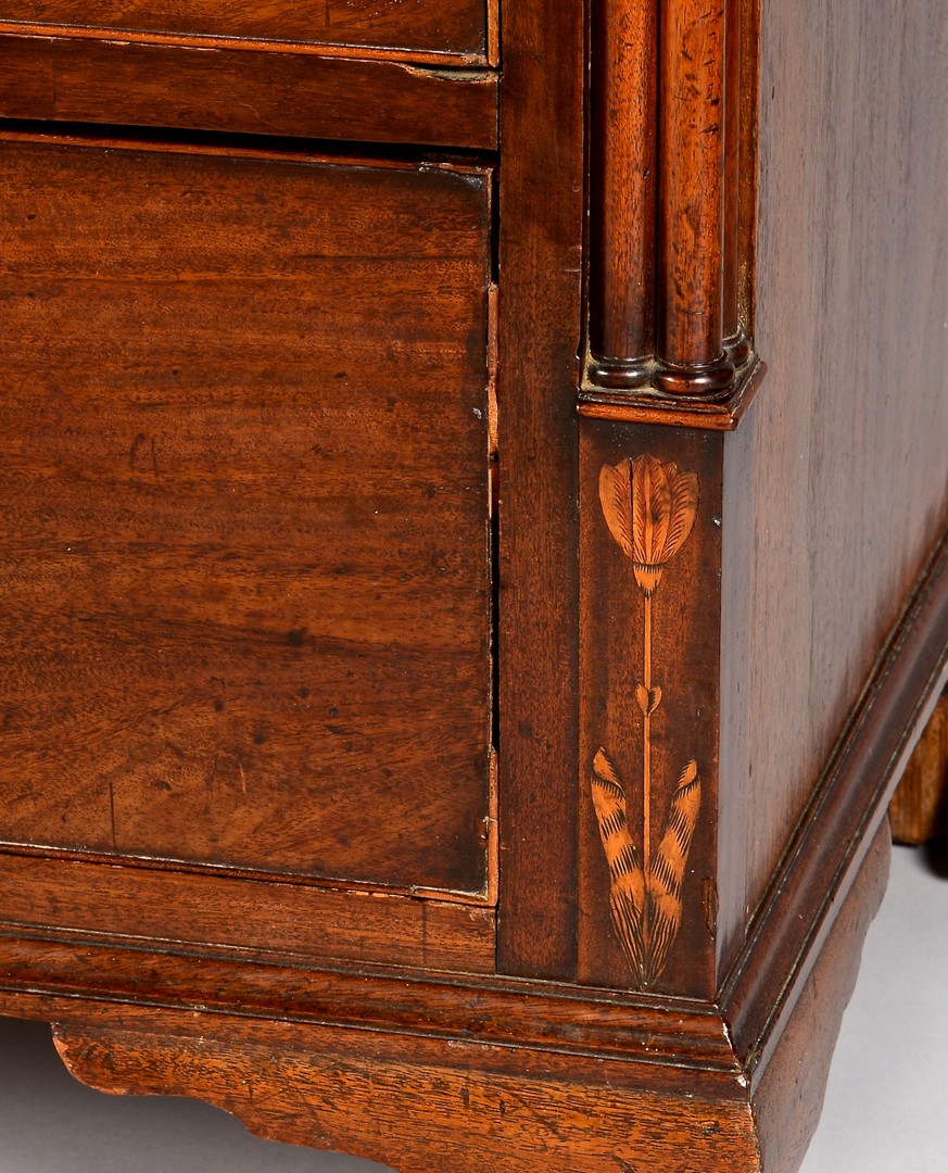 Lot 304: George III Floral Inlaid Chest of Drawers