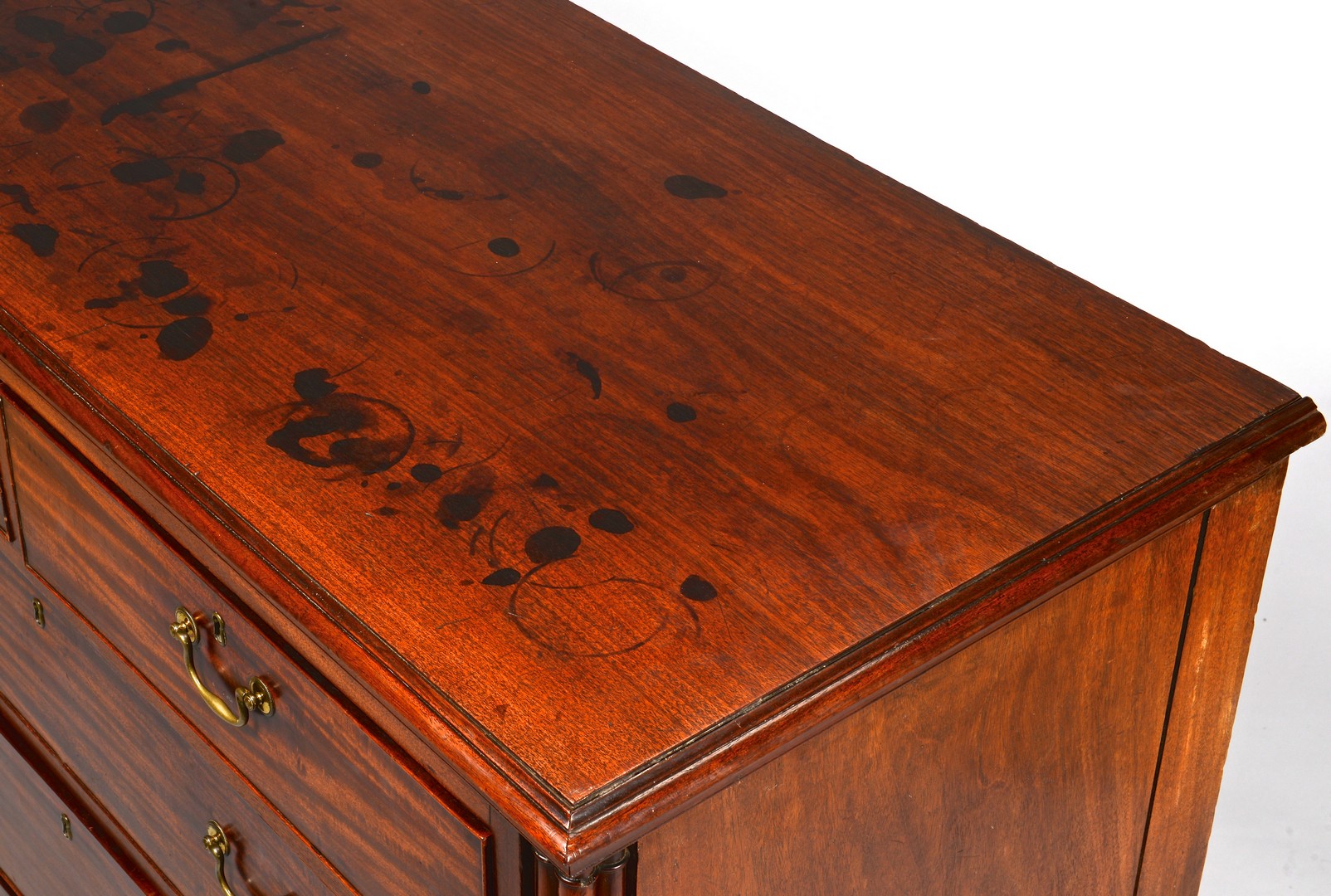 Lot 304: George III Floral Inlaid Chest of Drawers