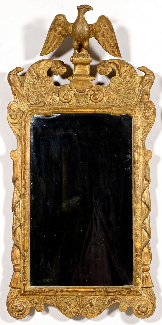 Lot 306: Pair George II or III Style Giltwood Mirrors