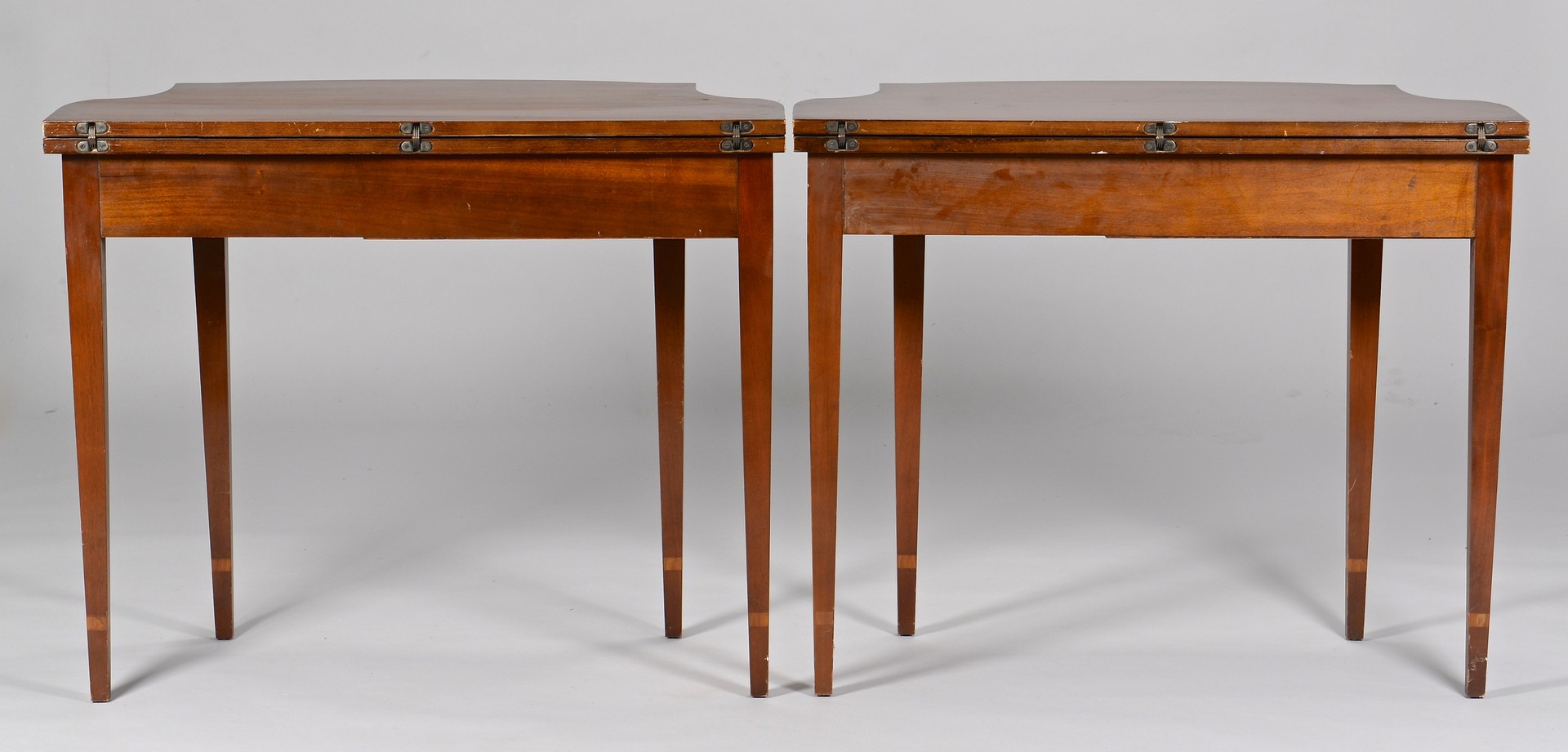 Lot 309: Pair Eagle Inlaid Game Tables