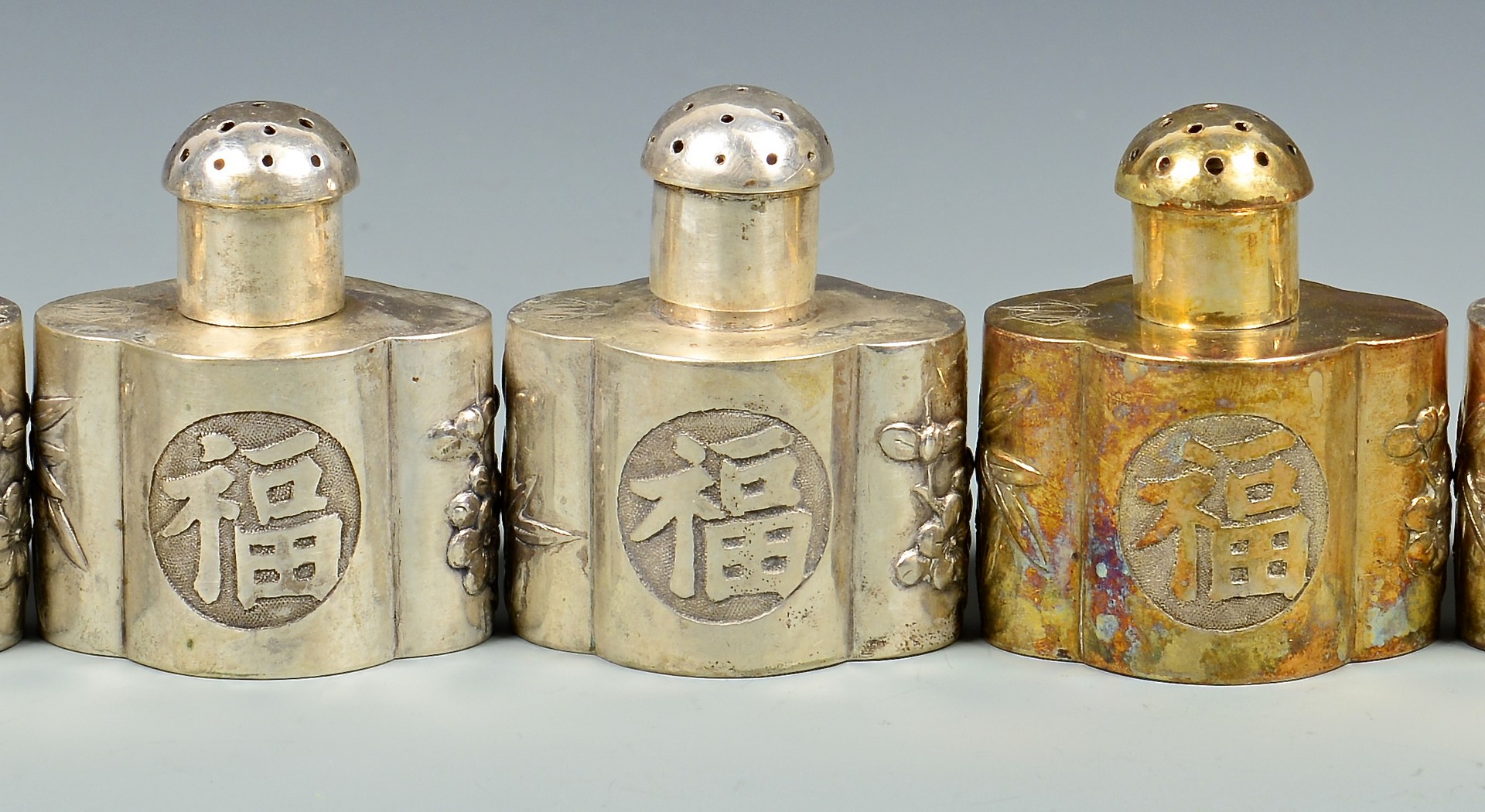 Lot 32: 12 Chinese Export Silver Novelties