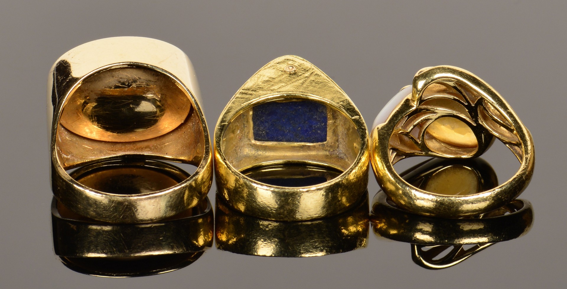 Lot 363: 14K and 18K Fashion Rings