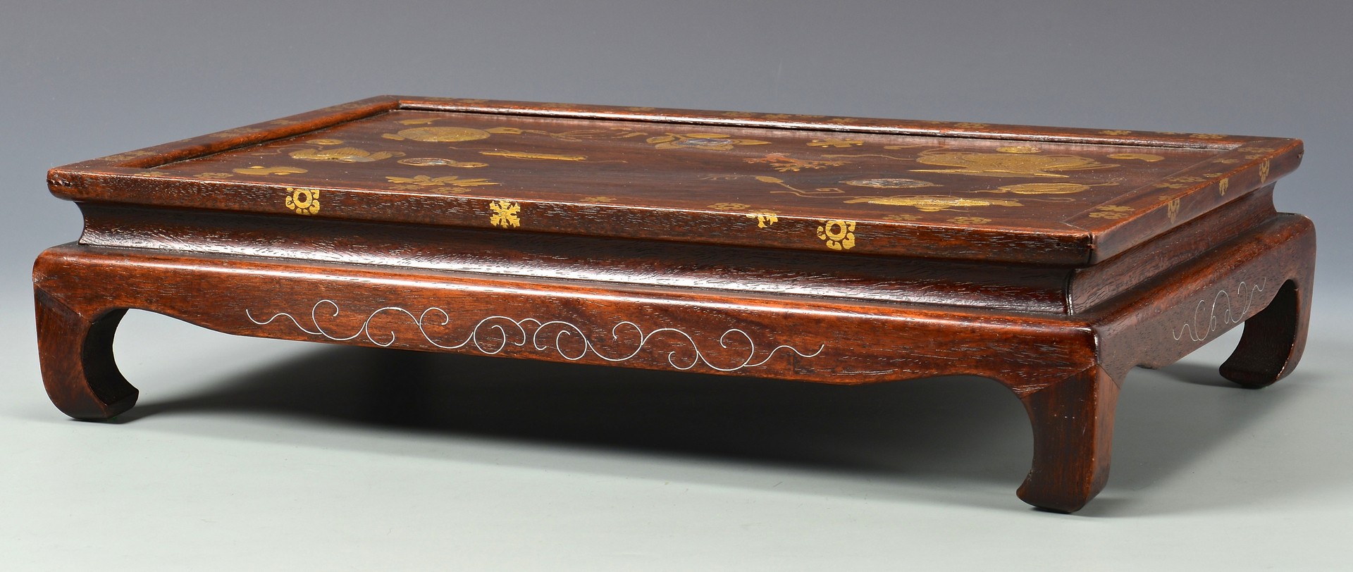 Lot 380: Japanese Lacquered Inlaid Table Tray