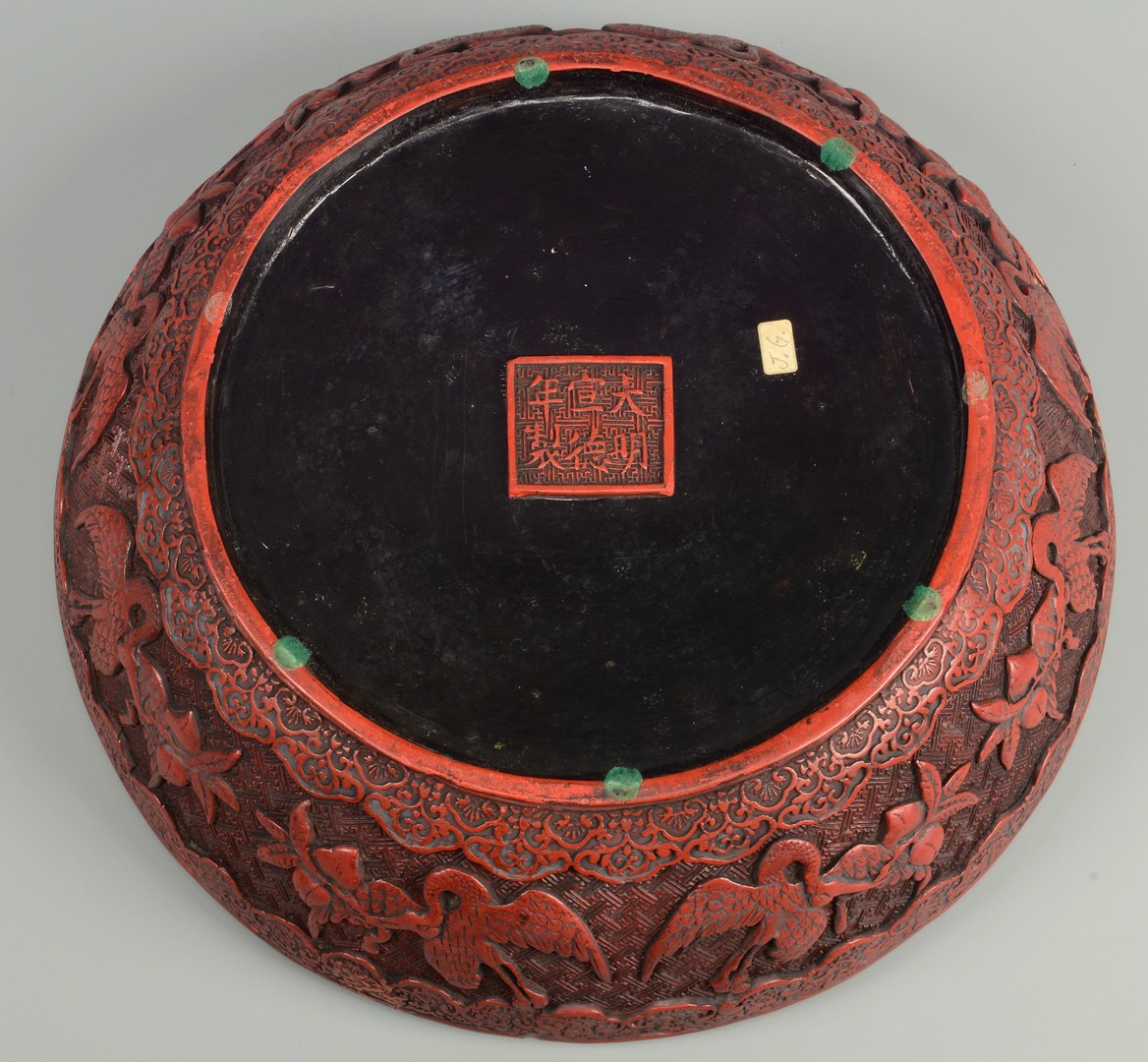 Lot 394: Chinese Cinnabar Covered Round Box