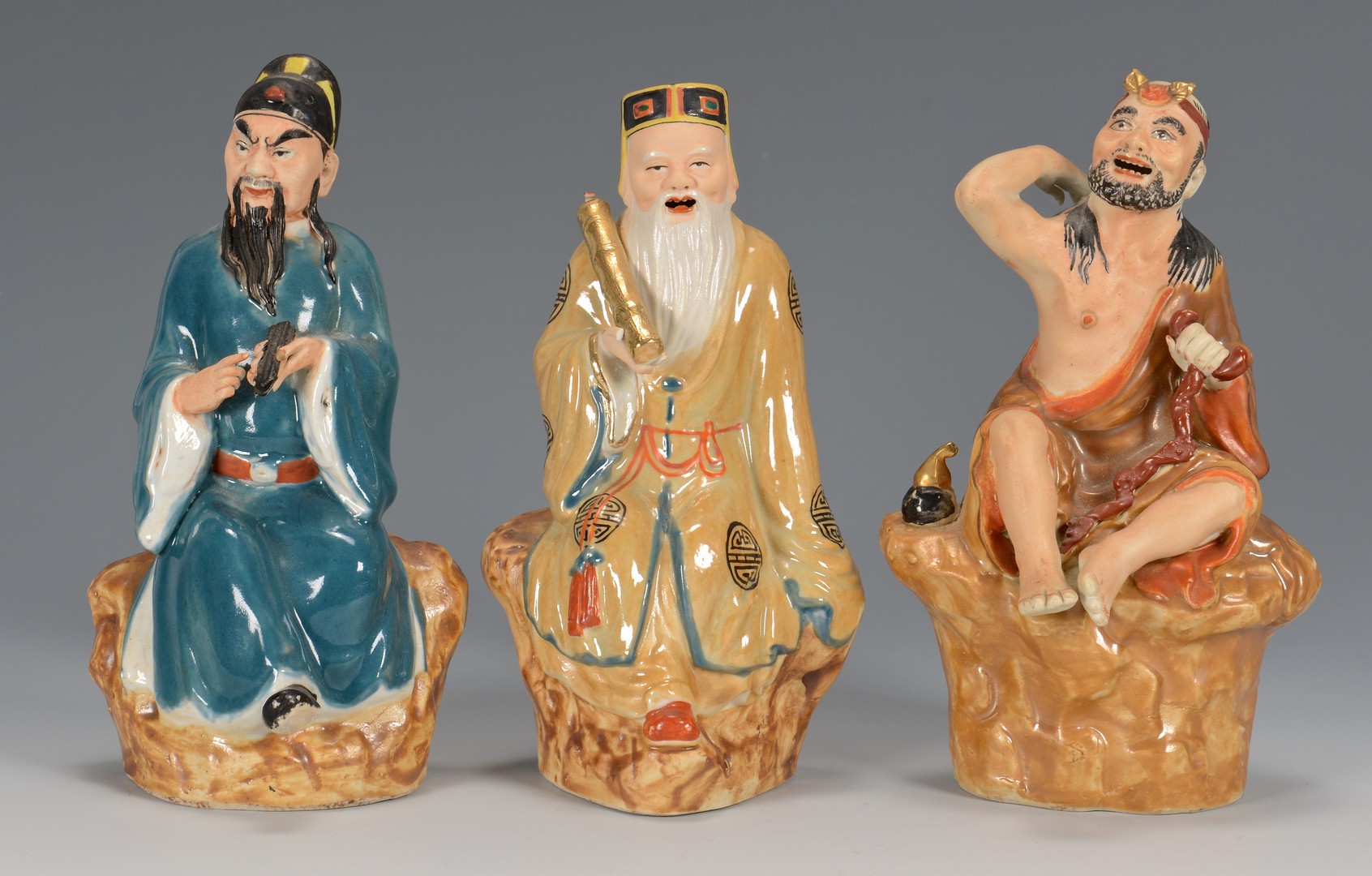 Lot 410: 8 Daoist Immortal Figures